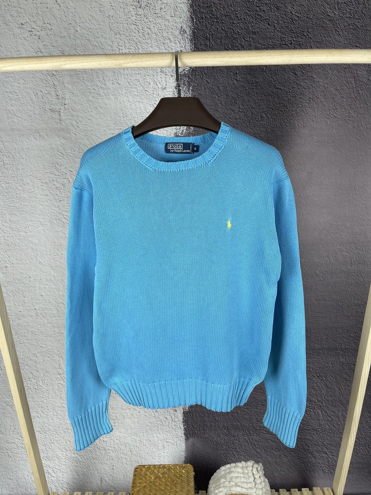 Polo Ralph Lauren Polo Ralph Lauren vintage blue yellow logo knitted sweater Size US S / EU 44-46 / 1 - 1 Thumbnail