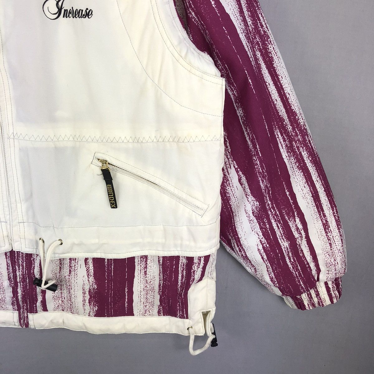NASCAR Vintage 90's Racing Jacket Hooded Ladies by Windex Racing Size L / US 10 / IT 46 - 3 Thumbnail