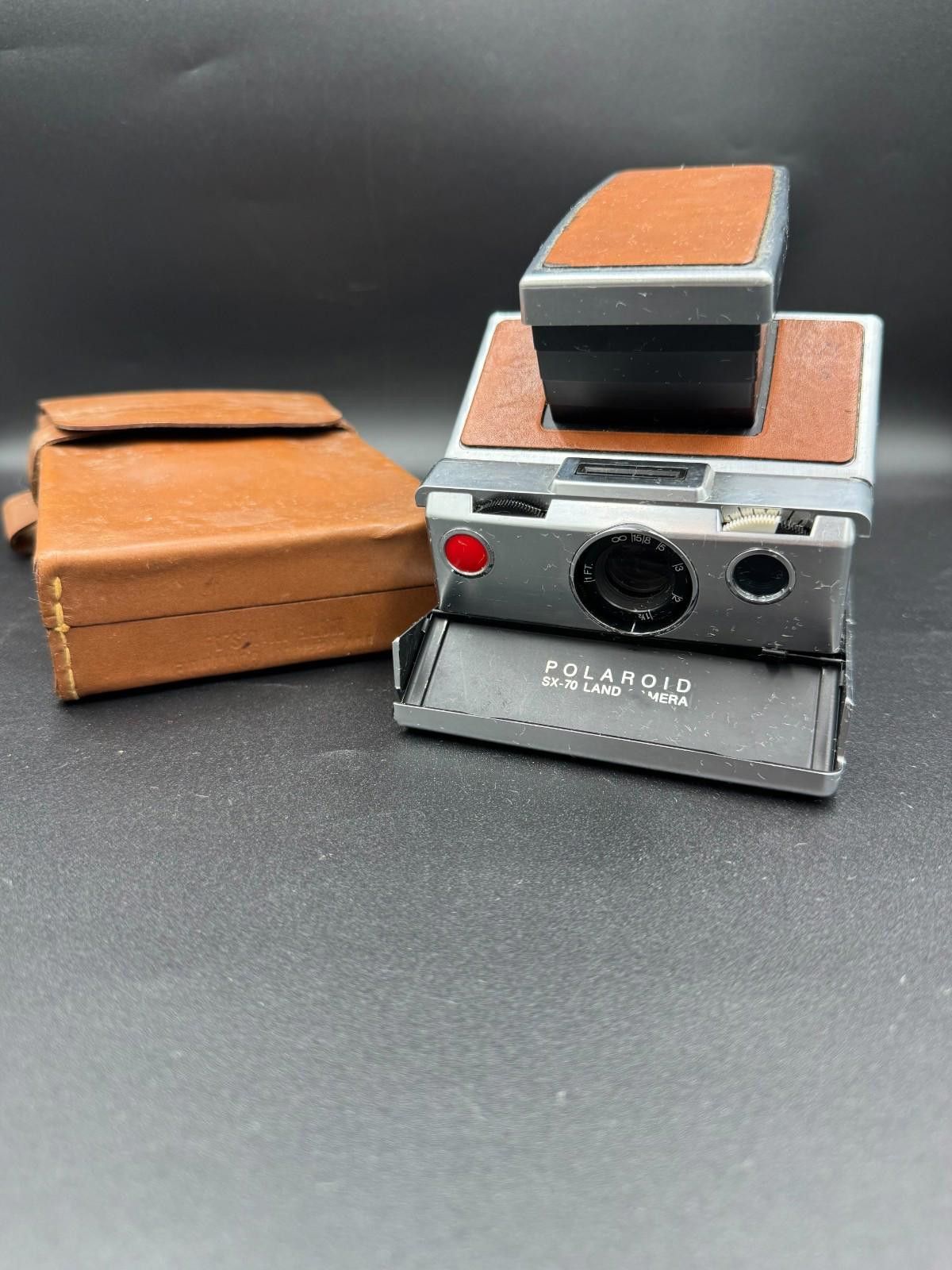 Polaroid Polaroid SX-70 Instant Land Camera Silver and Tan Brown w/ L Size ONE SIZE - 1 Thumbnail
