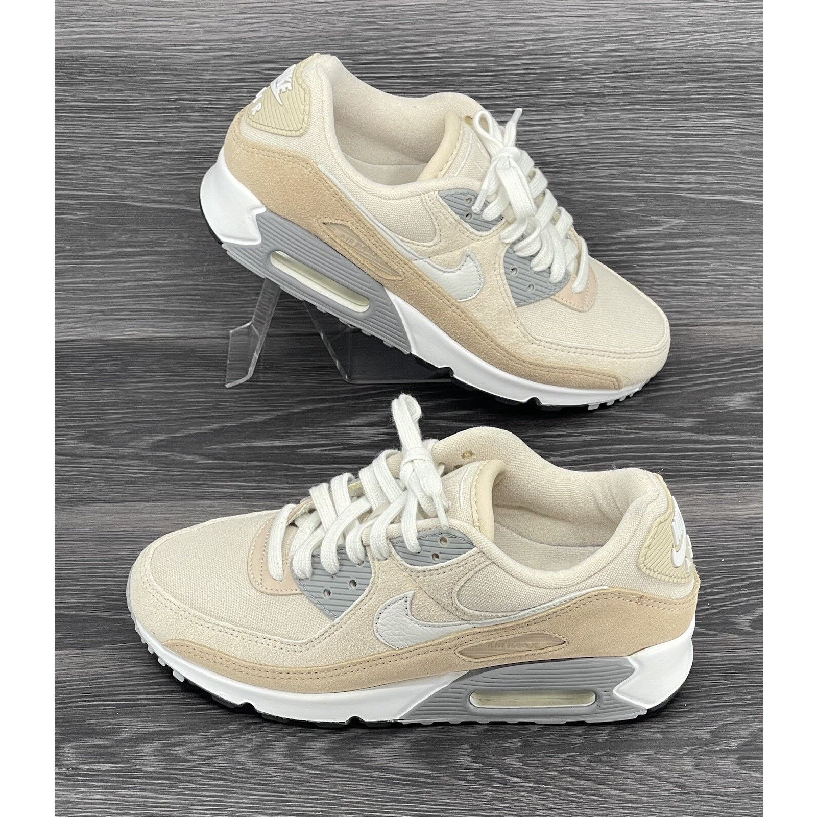 Nike Nike Air Max 90 PRM, Hemp | 5.5M / 7W [pre-owned] DA1641-201 Size US 7 / EU 40 - 3 Thumbnail