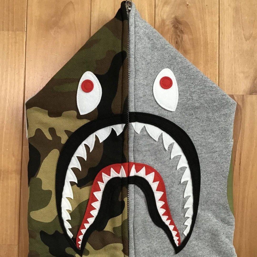 Bape 2024 BAPE CAMO 1st Shark full zip hoodie a bathing ape Size US L / EU 52-54 / 3 - 4 Thumbnail