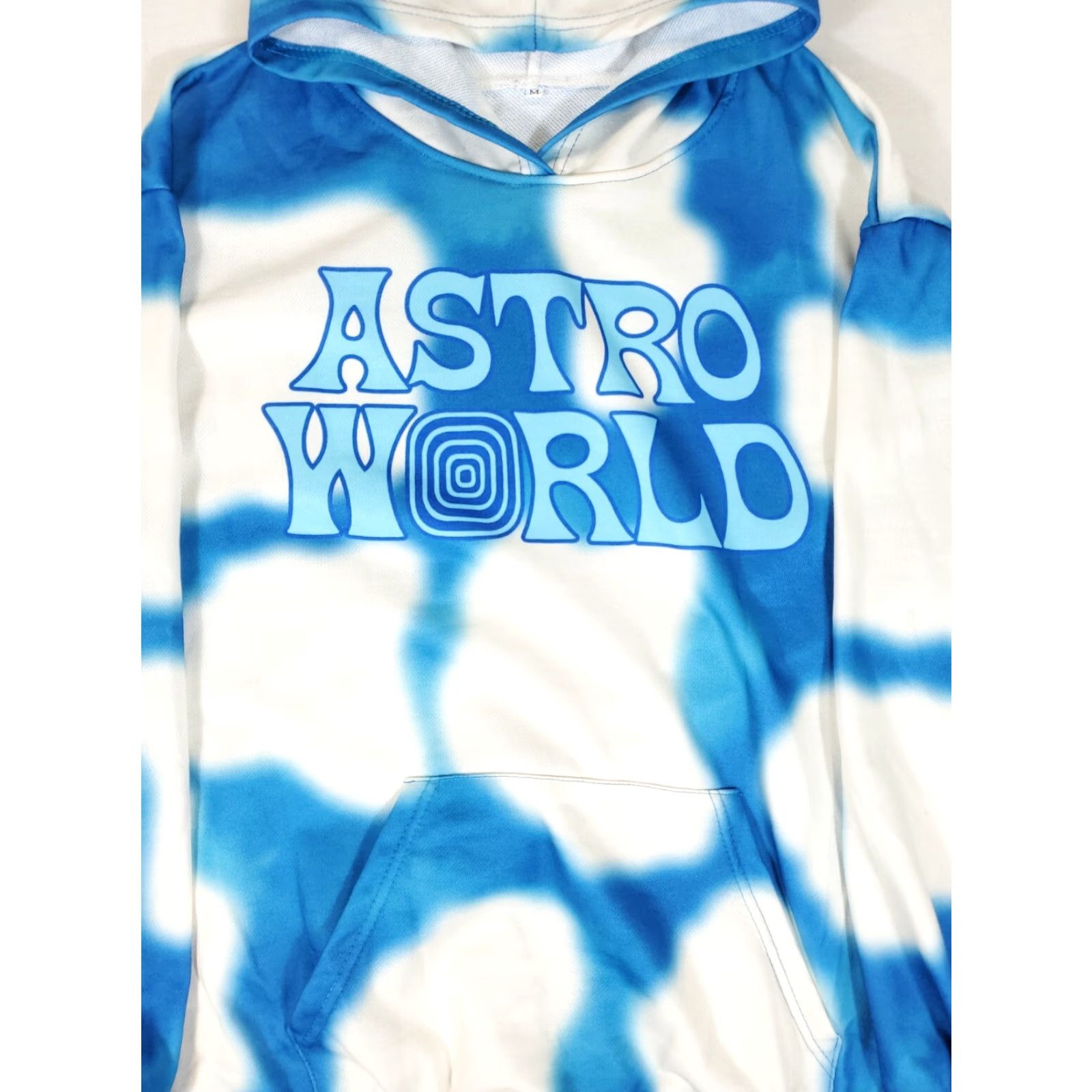 Travis Scott Travis Scott ASTROWORLD Hoodie Mens M Blue White Wish You Were Here Tour Pullover Sweatshirt Size US M / EU 48-50 / 2 - 2 Thumbnail