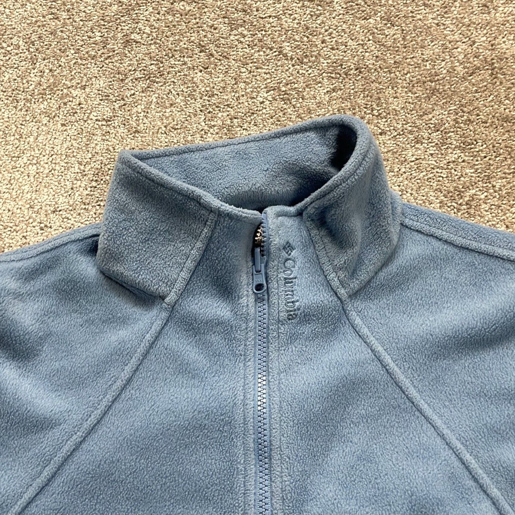Vintage Columbia Vertex Interchange Core Fleece Jacket Womens XL Blue Full Zip Outdoor Jacket Size XL / US 12-14 / IT 48-50 - 3 Thumbnail