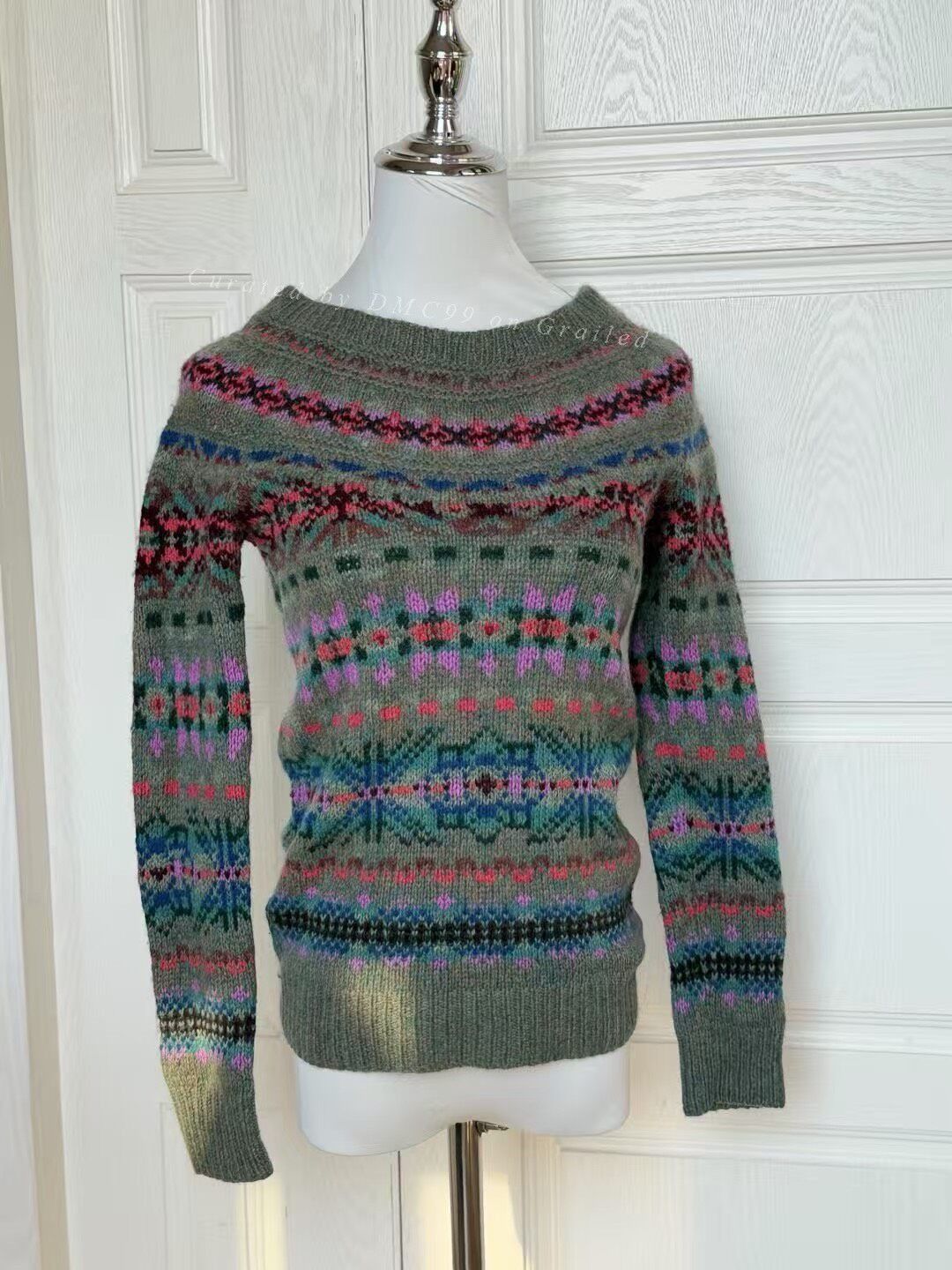 Vintage Vintage Ralph Lauren Jacquard Sweater Size US M / EU 48-50 / 2 - 1 Thumbnail