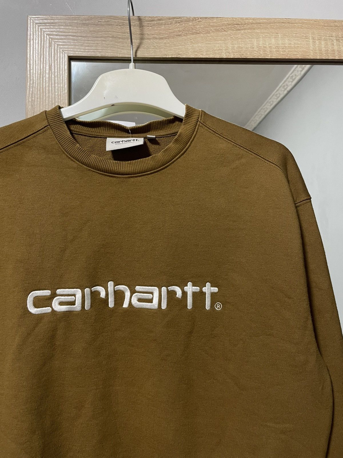 Carhartt Carhartt sweatshirt big logo size small vintage Size US S / EU 44-46 / 1 - 7 Thumbnail