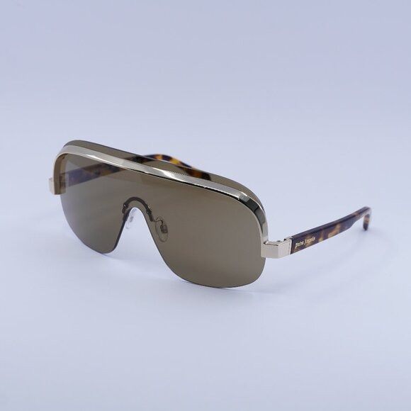 Palm Angels Palm Angels PERI10I KING 6064 Sunglasses Gold/Havana Shield Size ONE SIZE - 4 Thumbnail