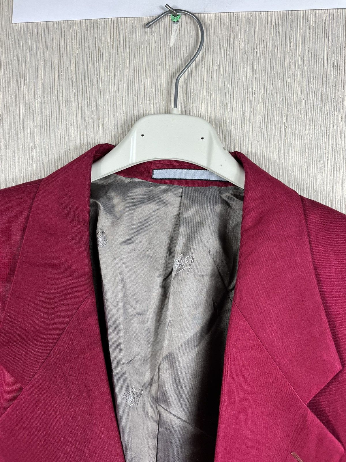 Designer × Kenzo × Vintage Kenzo homme fuchsia silk linen vintage 90s blazer jacket y2k Size US XXL / EU 58 / 5 - 14 Thumbnail