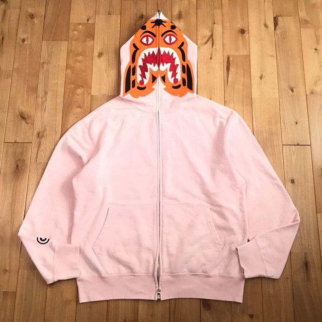 Bape × Nigo 🔥Vintage🔥 BAPE Pink Tiger full zip hoodie a bathing ape NIGO Size US M / EU 48-50 / 2 - 1 Thumbnail