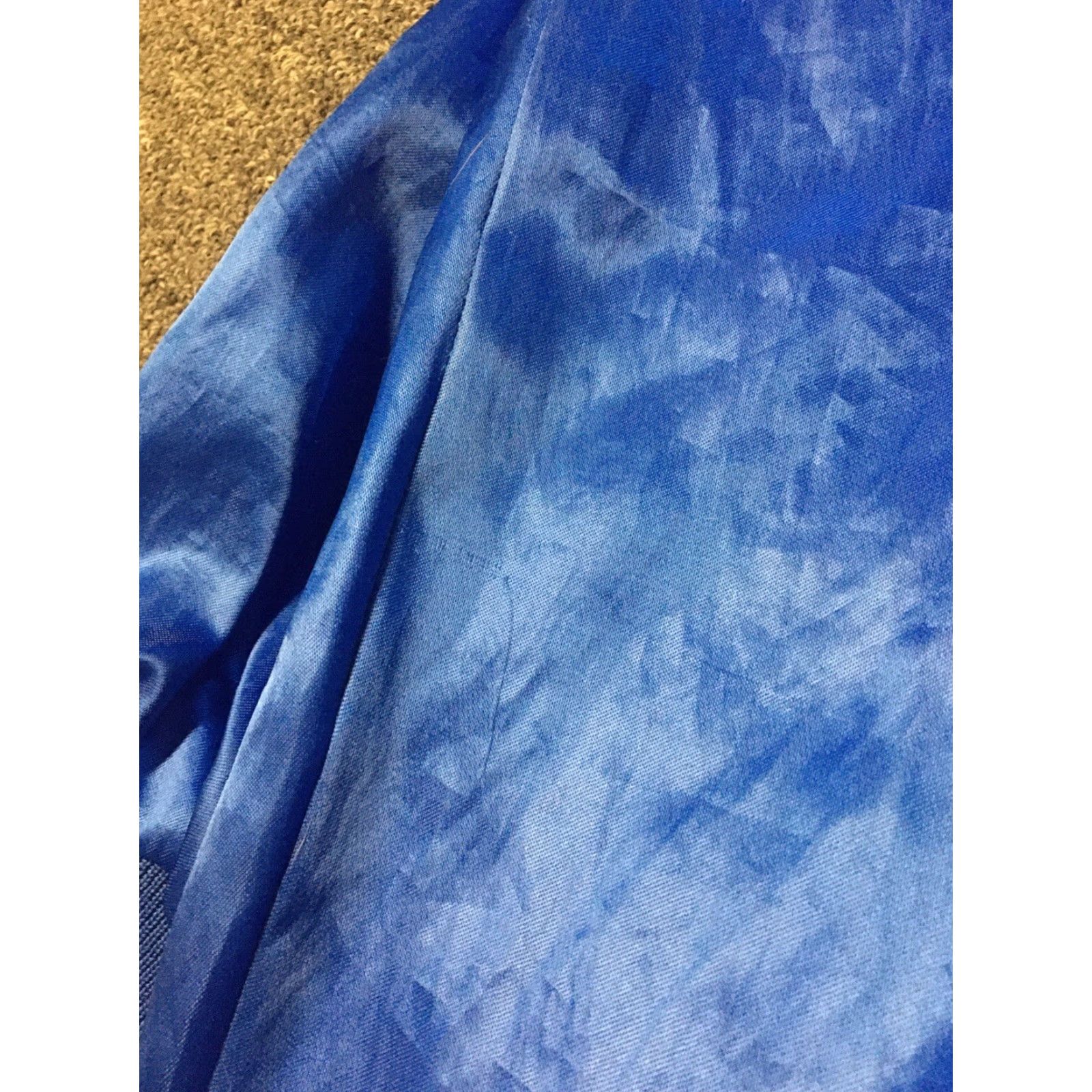 Vintage VINTAGE Auburn Sportswear Satin Bomber Jacket XL Blue USA Striped 80s 90s Softball Coach Baseball Track Mens Size US XL / EU 56 / 4 - 3 Thumbnail