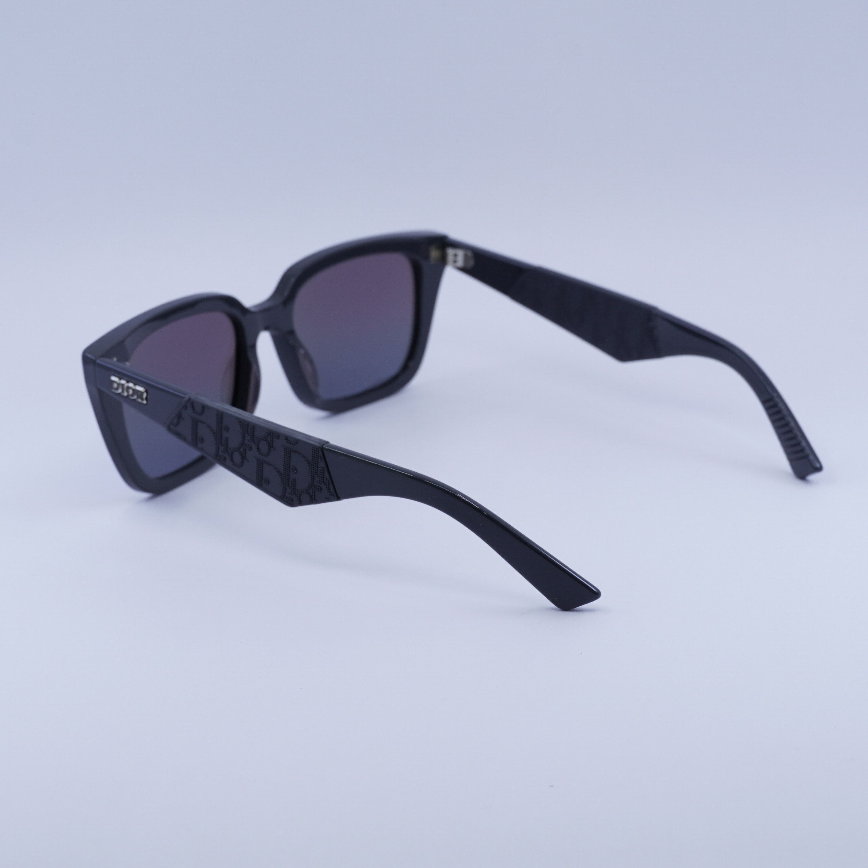 Dior DIOR B27 S2I 45I6 Sunglasses 55mm Grey Square Frame Size ONE SIZE - 8 Thumbnail