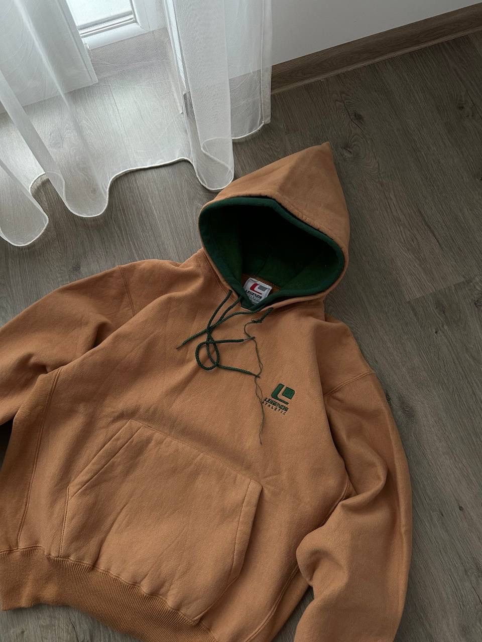 Japanese Brand × Vintage Vintage Legends Athletic Brown Japanese Skated Hoodie Size US M / EU 48-50 / 2 - 11 Thumbnail