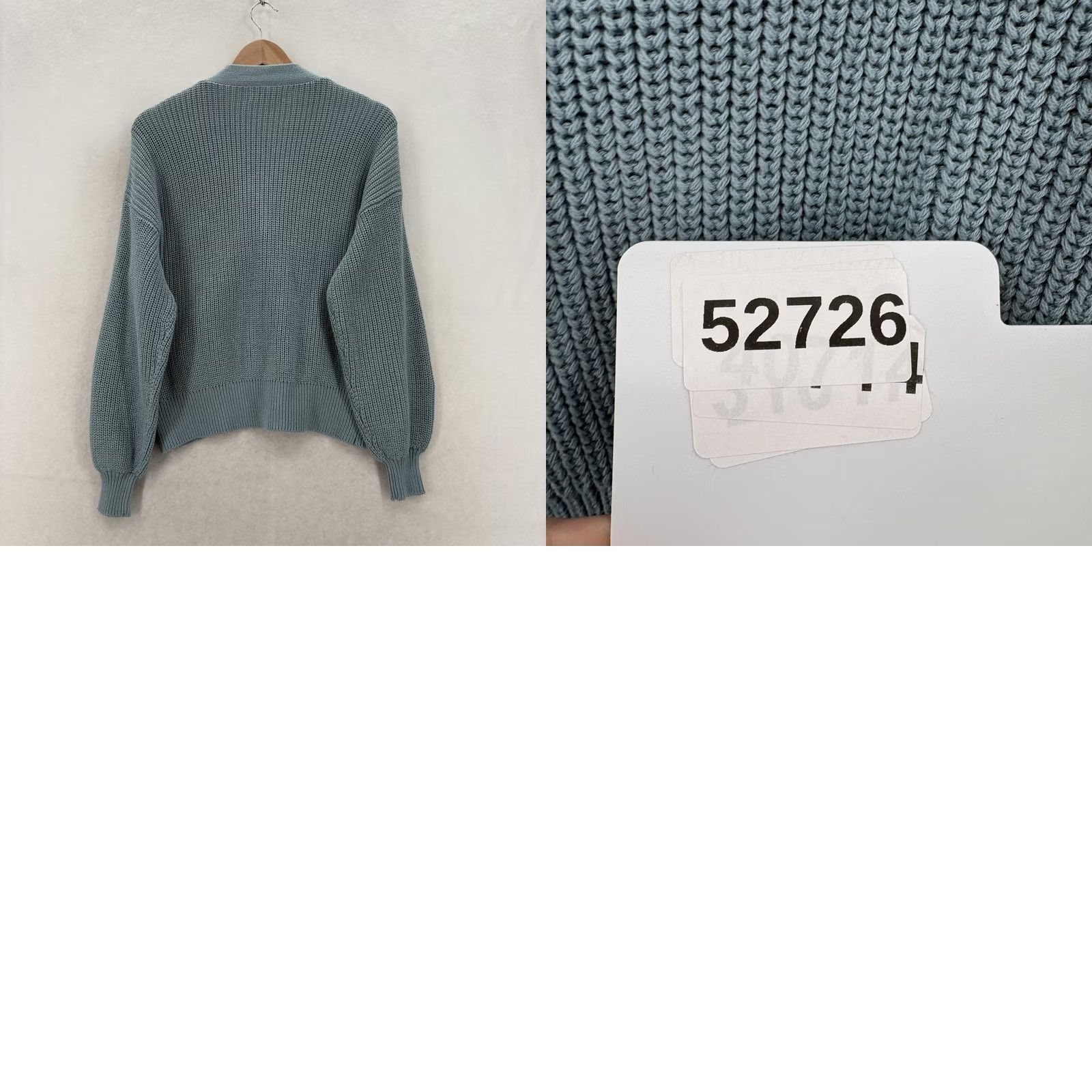 Loft VINTAGE LOFT Cardigan Sweater Womens XS Blue 100% Cotton Button Front Knit NWT Size XS / US 0-2 / IT 36-38 - 9 Thumbnail