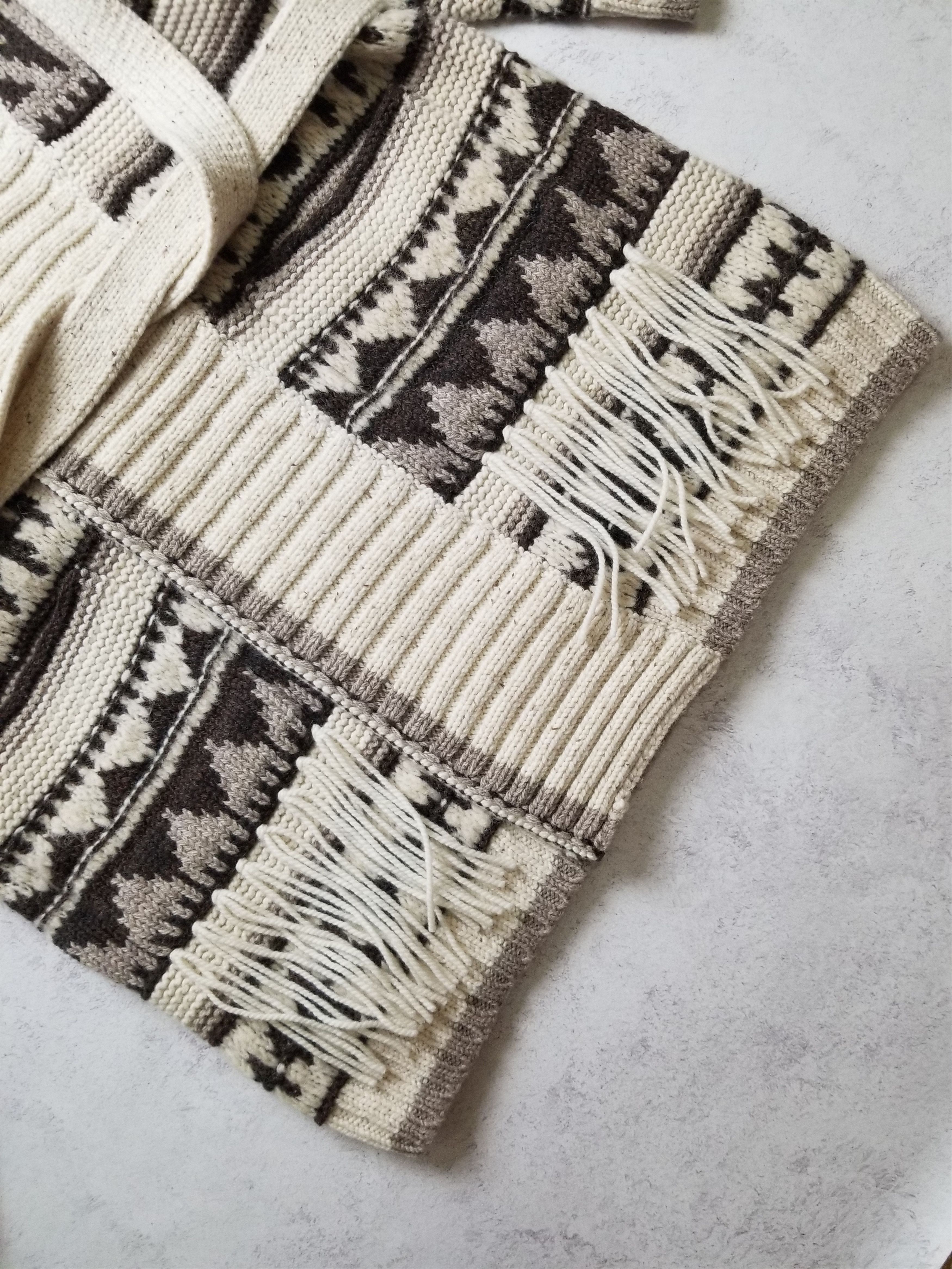 Polo Ralph Lauren New Polo Ralph Lauren Fringe-Trim Shawl Wool Cardigan Size L / US 10 / IT 46 - 13 Thumbnail