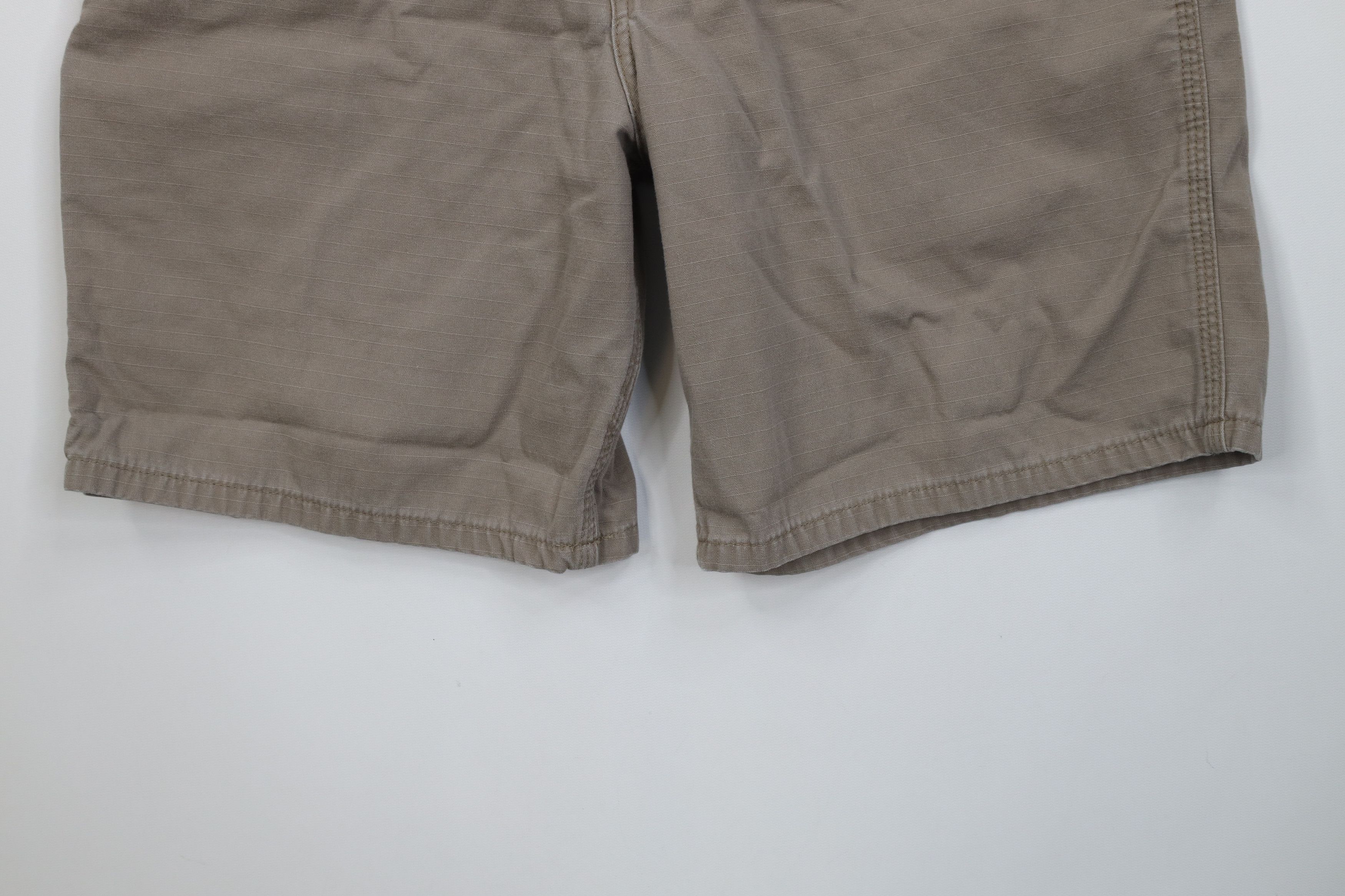Carhartt Vintage Y2K Carhartt Spell Ripstop Above Knee Shorts Beige Size US 33 - 4 Thumbnail