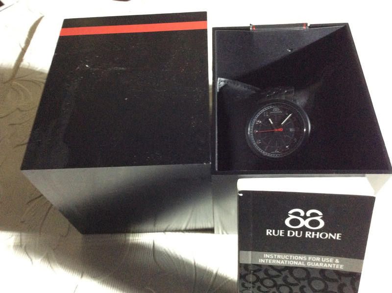 Designer 88 Rue Due Rhone men's black watch Size ONE SIZE - 2 Thumbnail