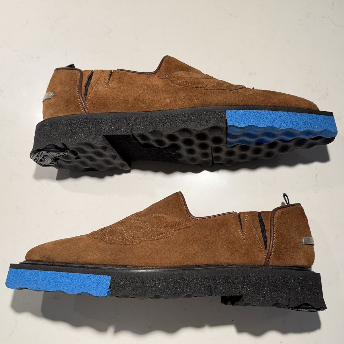 Off-White Off-White c/o Virgil Abloh Brown suede western eagle loafer Size US 11 / EU 44 - 3 Thumbnail
