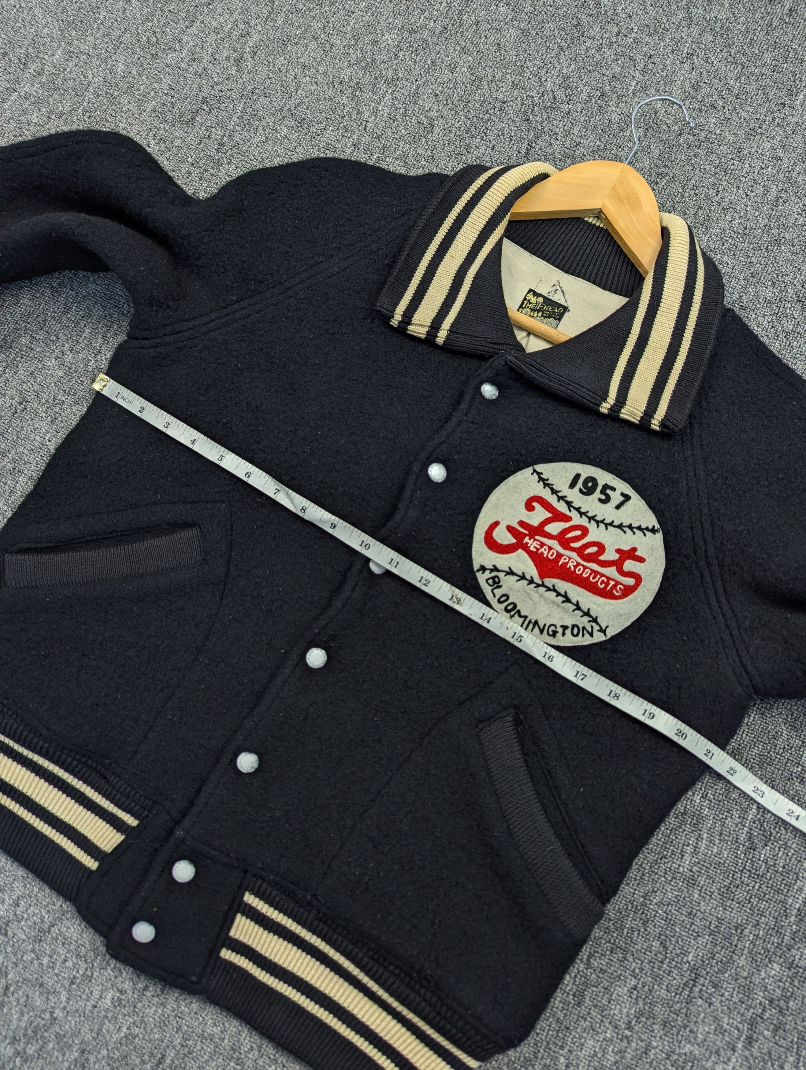 The Flat Head Vintage The Flat Head Wool Varsity Baseball Jacket Size 38 Size US M / EU 48-50 / 2 - 19 Thumbnail