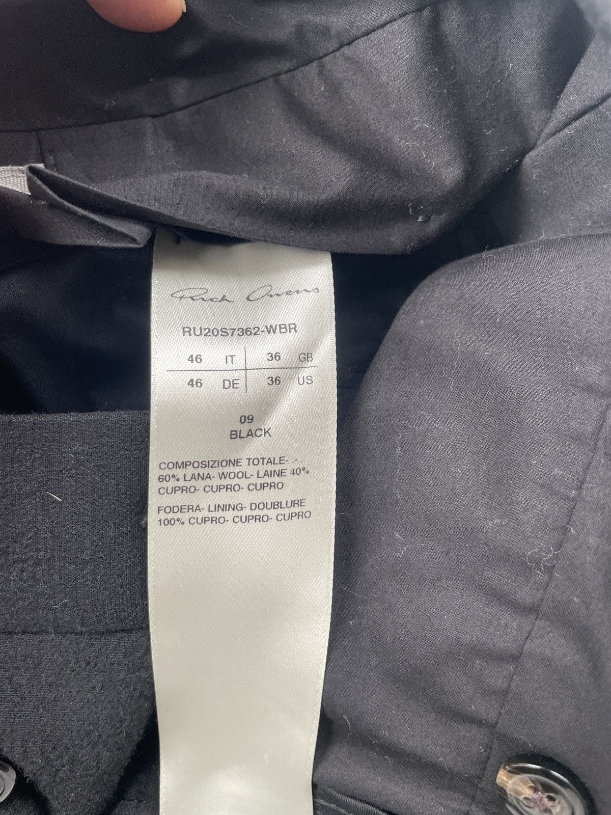 Rick Owens Rick Owens S/S 20 Tecuatl Dietrich 60%Wool40% Cupro Trousers Size US 30 / EU 46 - 4 Thumbnail