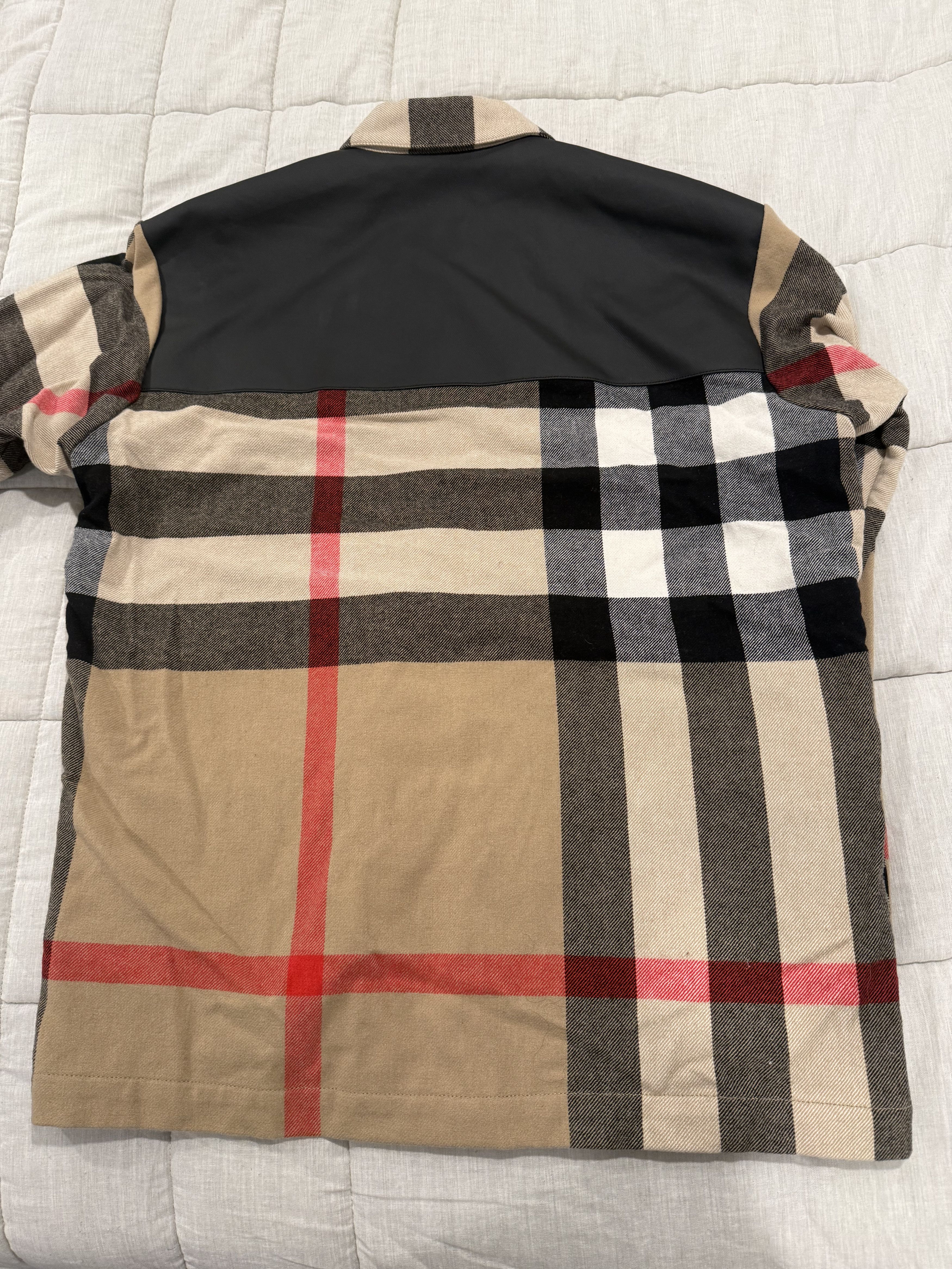 Burberry Panel Check Wool Cotton Shirt Size US S / EU 44-46 / 1 - 4 Thumbnail