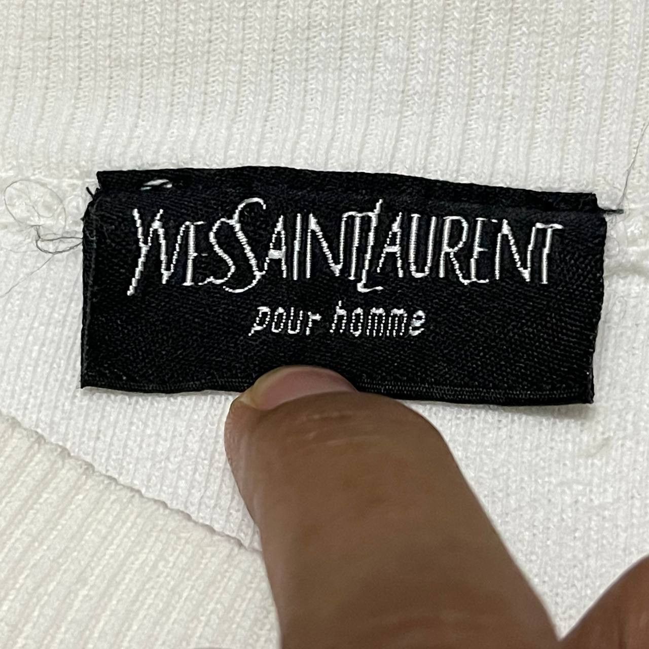 Yves Saint Laurent Vintage 90's YSL Yves Saint Laurent Pour Homme Embroidery Size US L / EU 52-54 / 3 - 5 Thumbnail