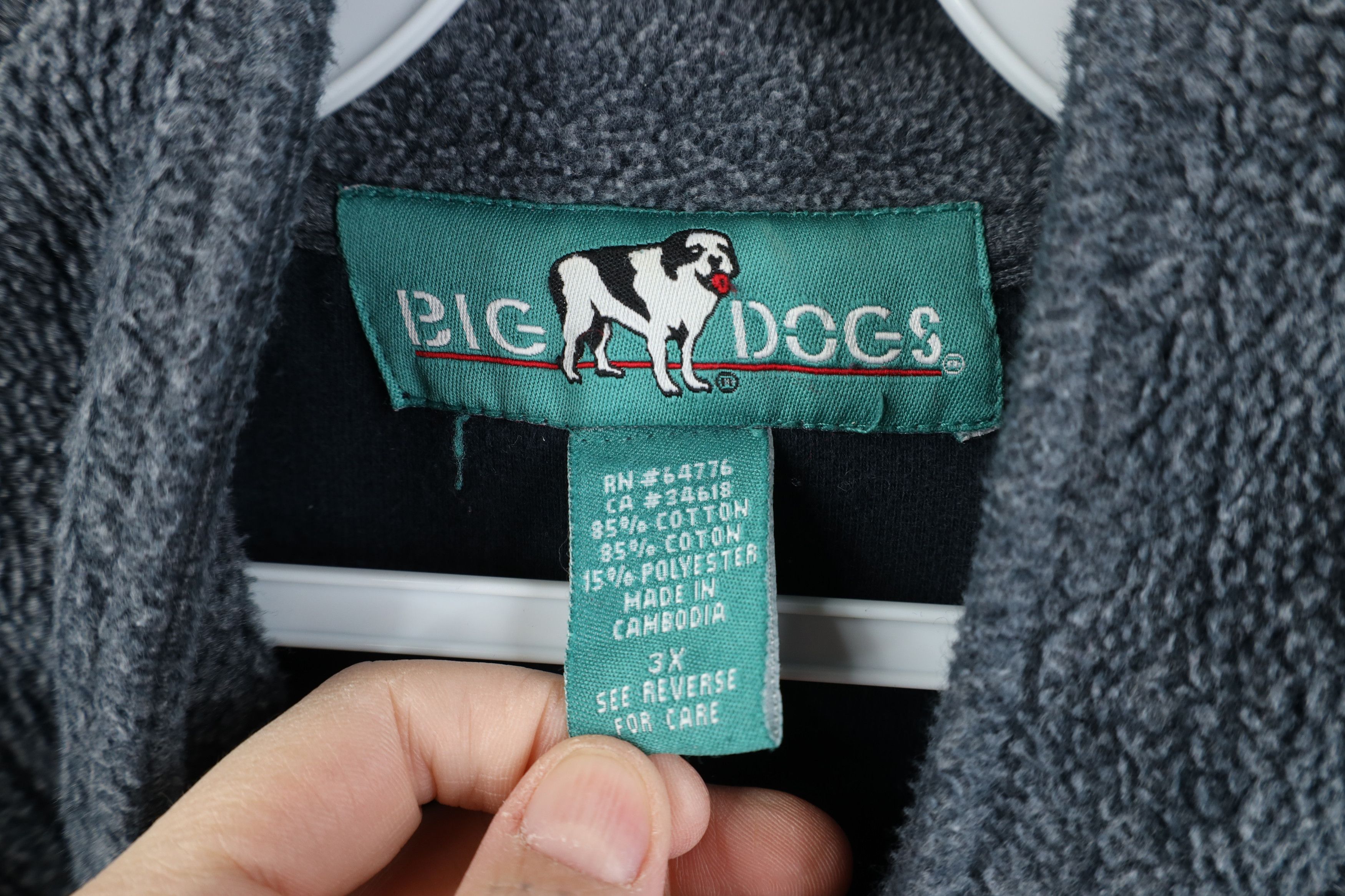 Vintage Vintage 90s Y2K Big Dogs Half Zip Fleece Pullover Sweater Size US XXL / EU 58 / 5 - 6 Thumbnail