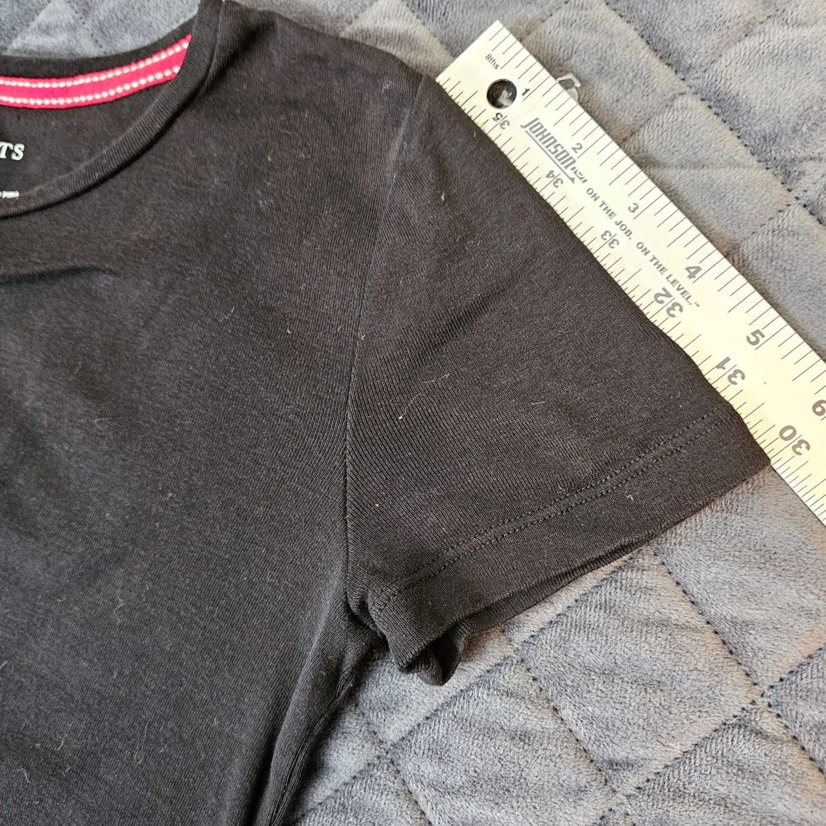 Talbots Talbots T-Shirt Womens Petite Black 100% Cotton Long Sleeve Round Neck Casual Solid PSS Size XXS / US 00 / IT 34 - 5 Thumbnail