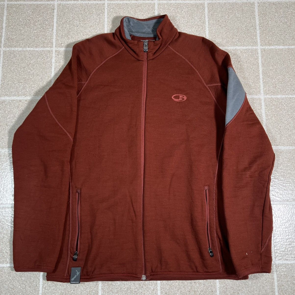 Icebreaker Icebreaker 260 RealFleece Full Zip Jacket Brick Merino Wool Size US L / EU 52-54 / 3 - 1 Thumbnail