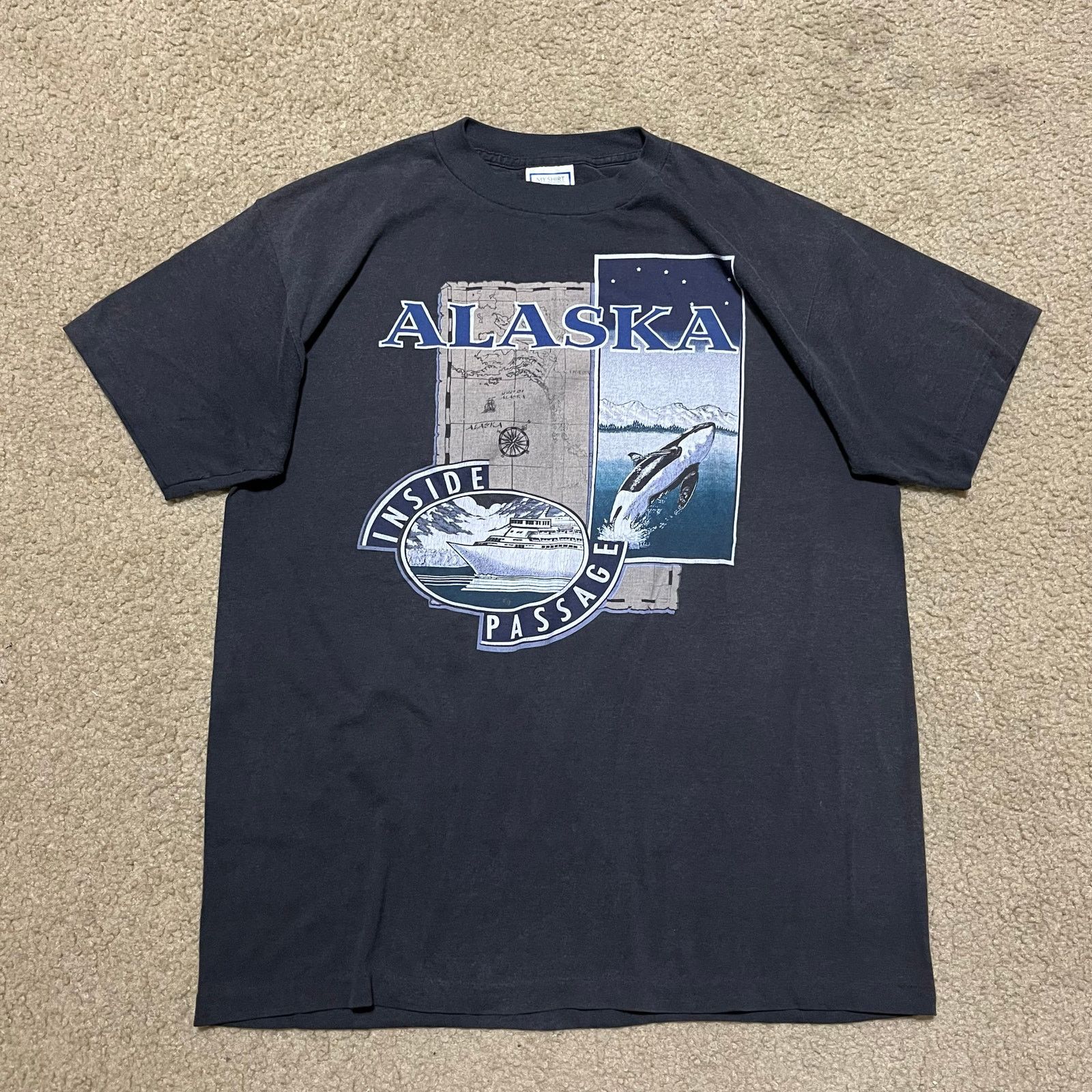 Other Vintage Alaska Inside Passage Whale Cruise USA Made Shirt XL Size US XL / EU 56 / 4 - 1 Thumbnail