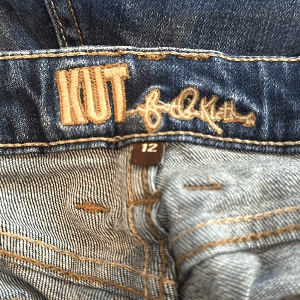 Vintage KUT from the Kloth Catherine Boyfriend Jeans size 12 Womens Blue Flared Size 34" / US 12 / IT 48 - 1 Thumbnail