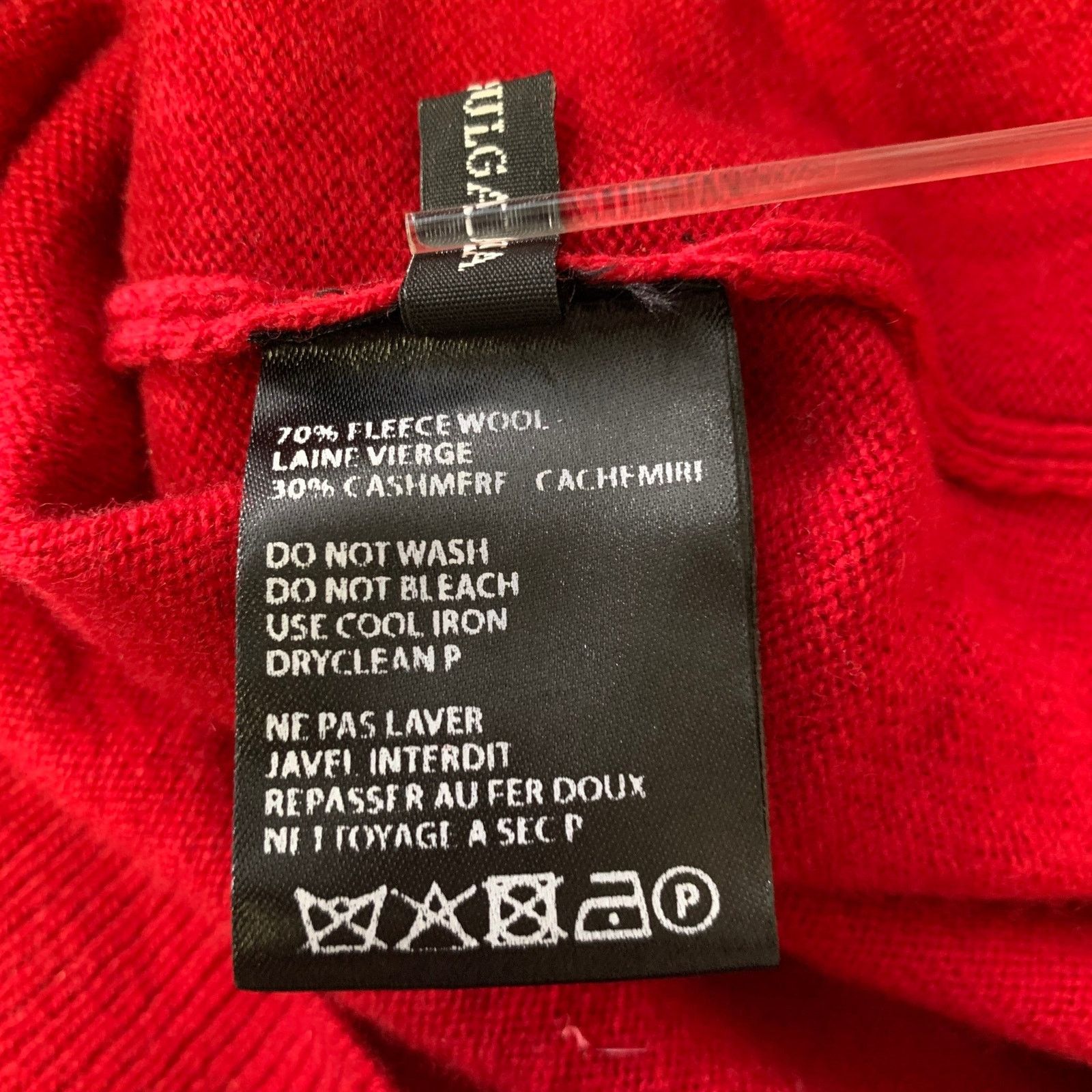 Haider Ackermann HAIDER ACKERMANN Red Knit Wool Cashmere Ribbed Sweater Size US L / EU 52-54 / 3 - 5 Thumbnail