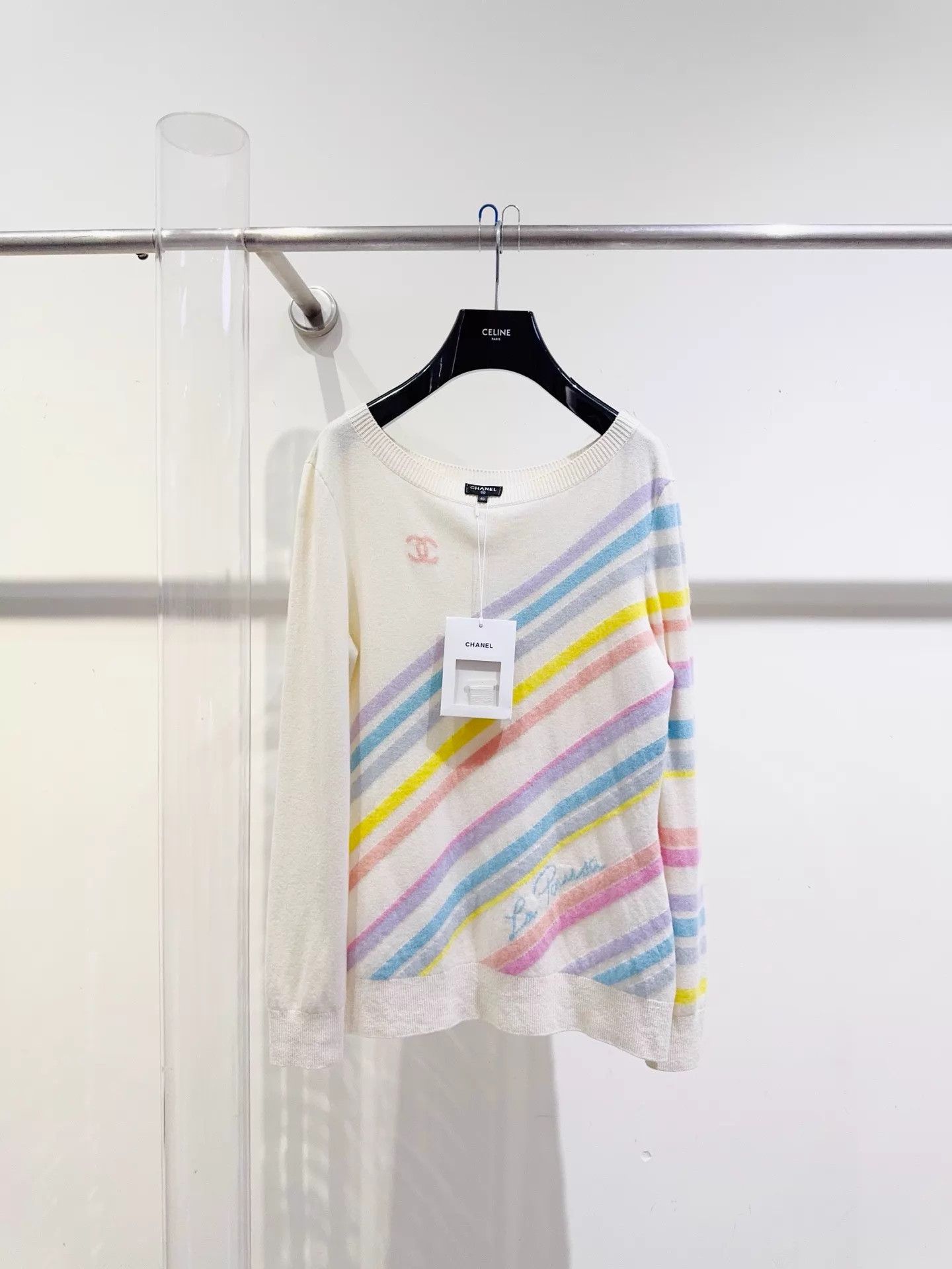 Chanel Chanel Rainbow Sweater 40 (New w/ Tags) Size M / US 6-8 / IT 42-44 - 1 Thumbnail