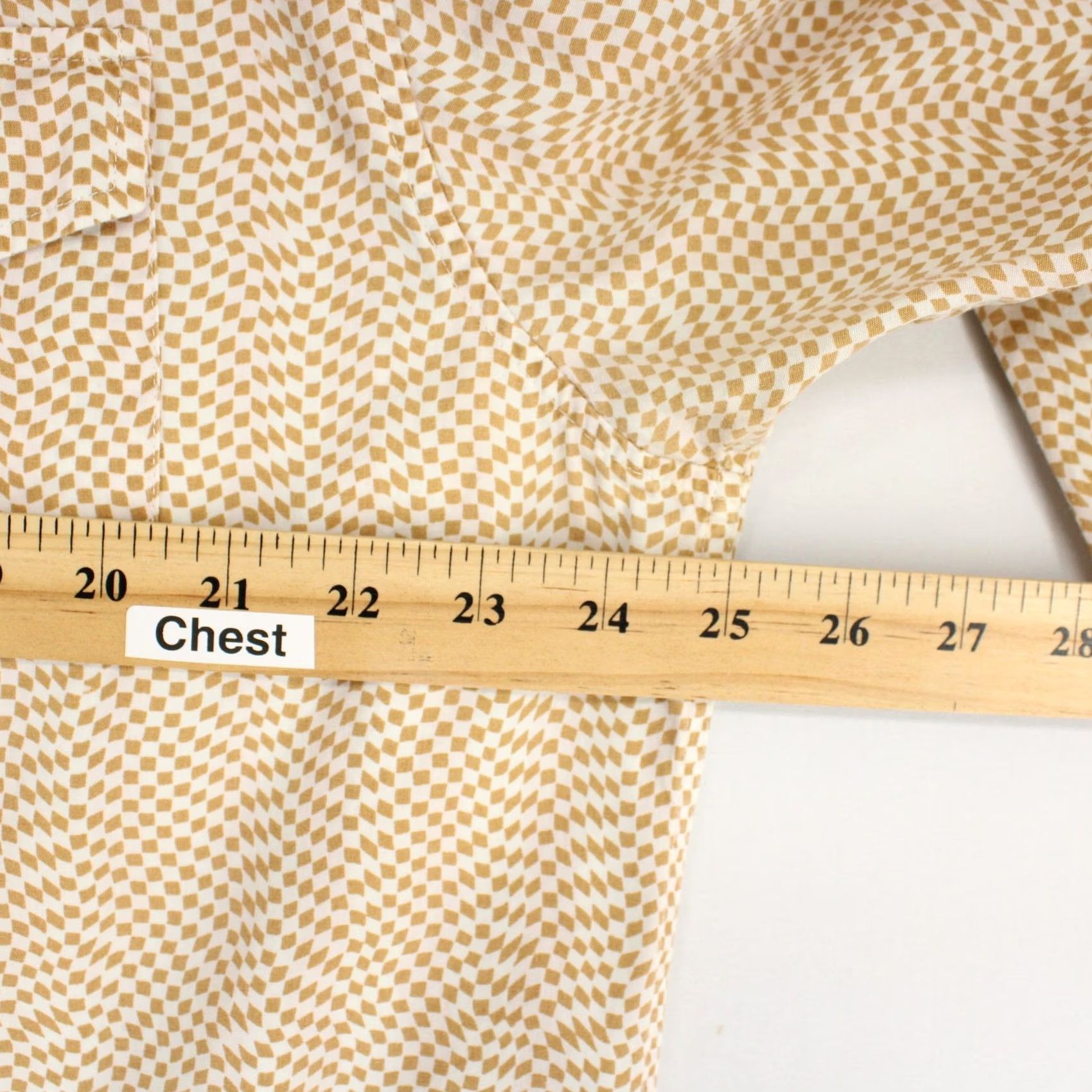 FRED Fred And Howard Shirt Mens XXL Tan Geometric Long Sleeve Pearl Snap Western Size US XXL / EU 58 / 5 - 4 Thumbnail