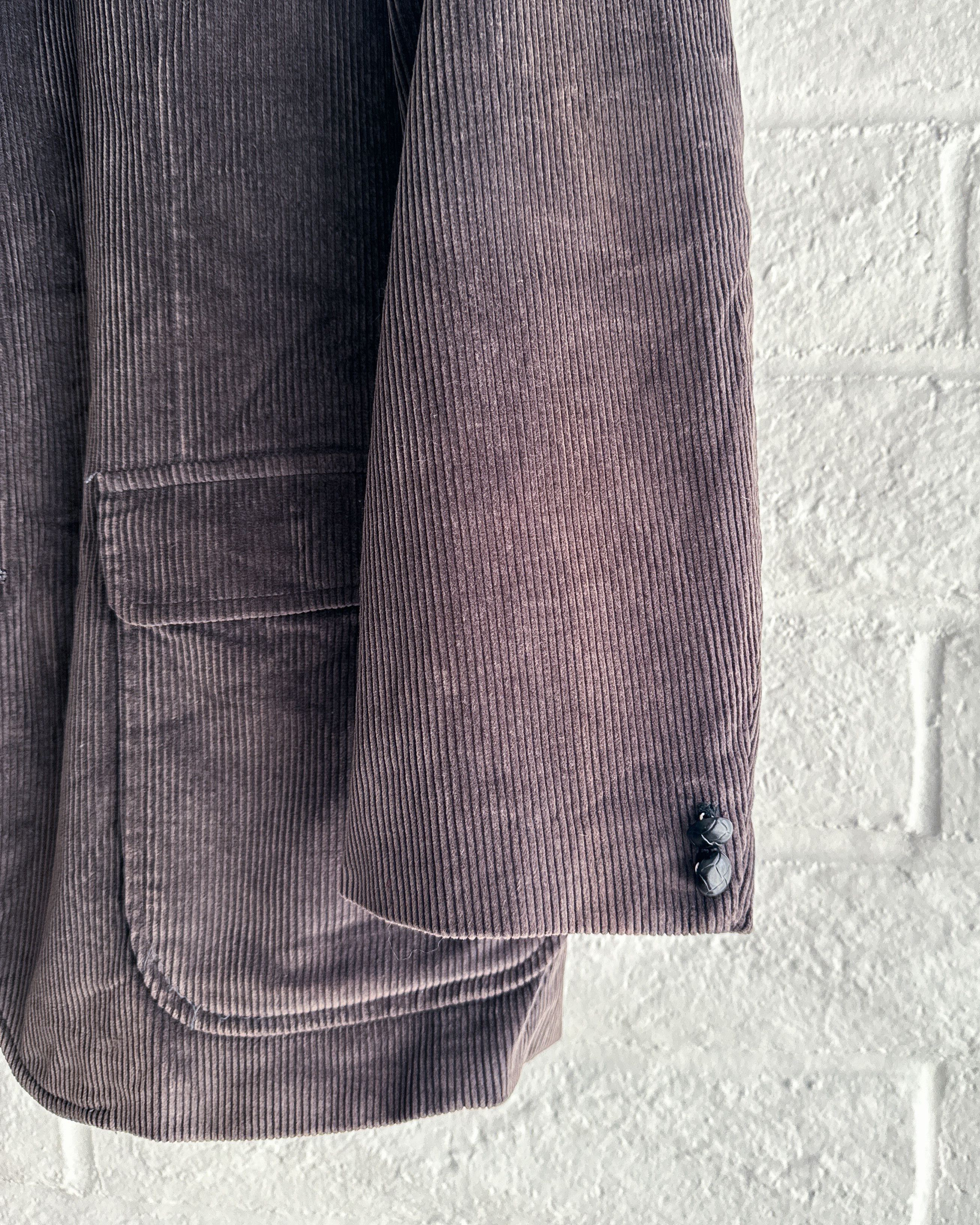 Vintage Vintage 1980s Cambridge Classics Gray Corduroy Blazer 42S Size 42S - 3 Thumbnail