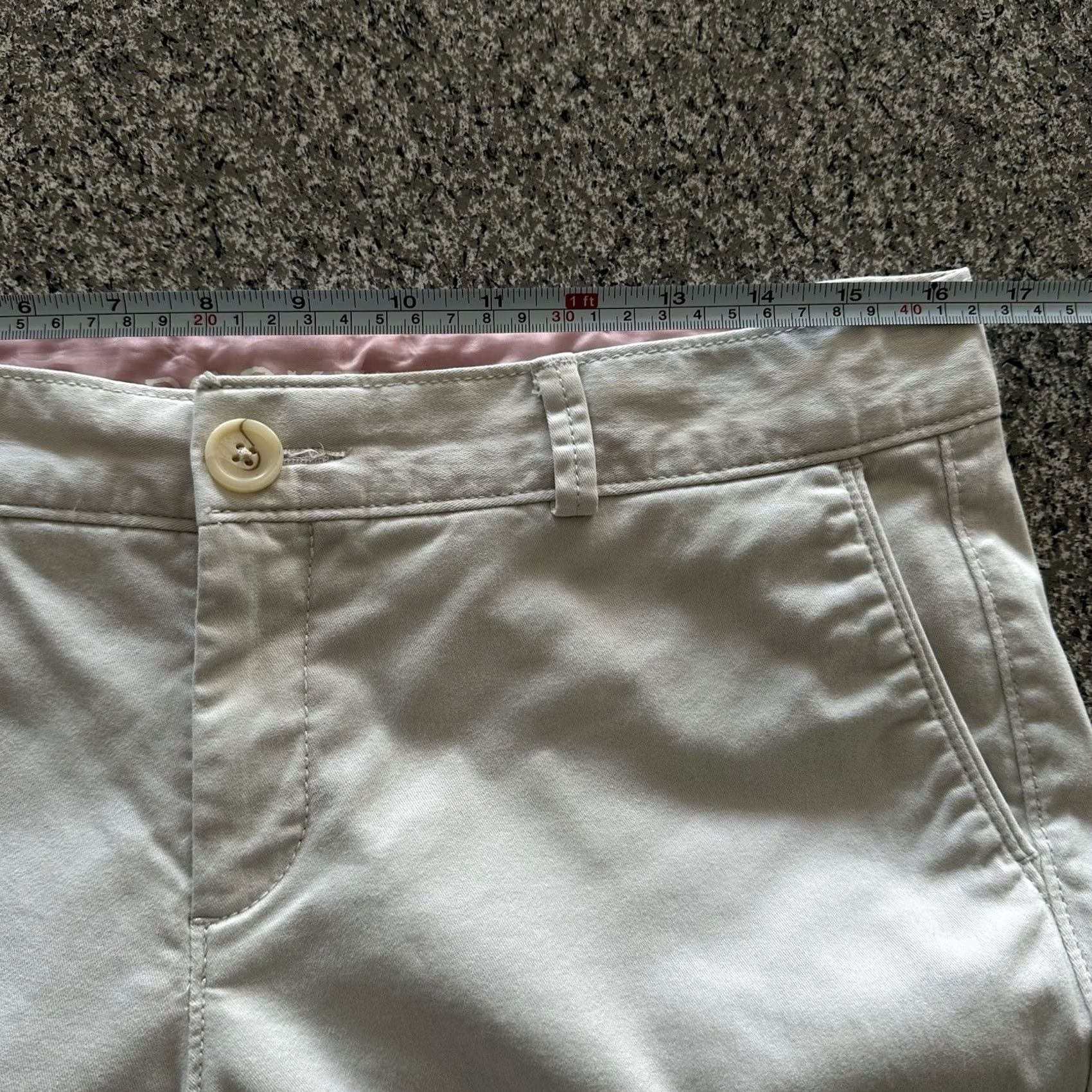 Dockers DOCKERS Pants Womens 10 32x31 Mid Rise Straight Khaki Ivory Khaki Stretch 99% Cotton 1% Elastane Size 24" / US 00 / IT 34 - 7 Thumbnail