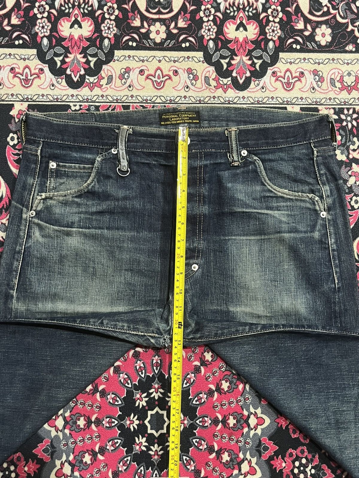 Evisu ⚡️Selvedge⚡️Vintage Japan Brand Nitraid Dark Blue Loose Jeans Size US 37 - 18 Thumbnail
