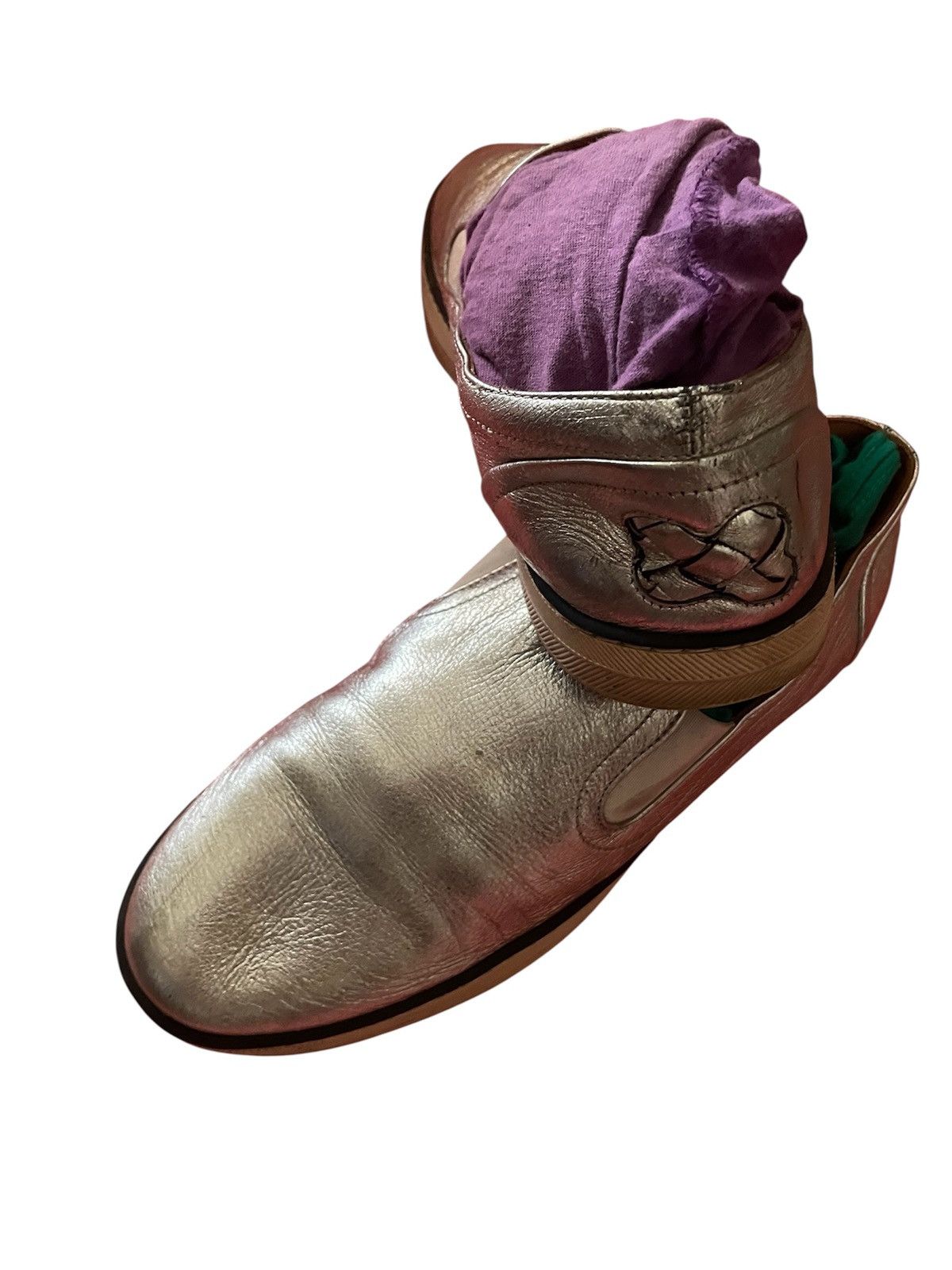 Bottega Veneta Bottega Veneta Women's Bronze Metallic Leather Slip-On Flats Size US 7 / IT 37 - 4 Thumbnail
