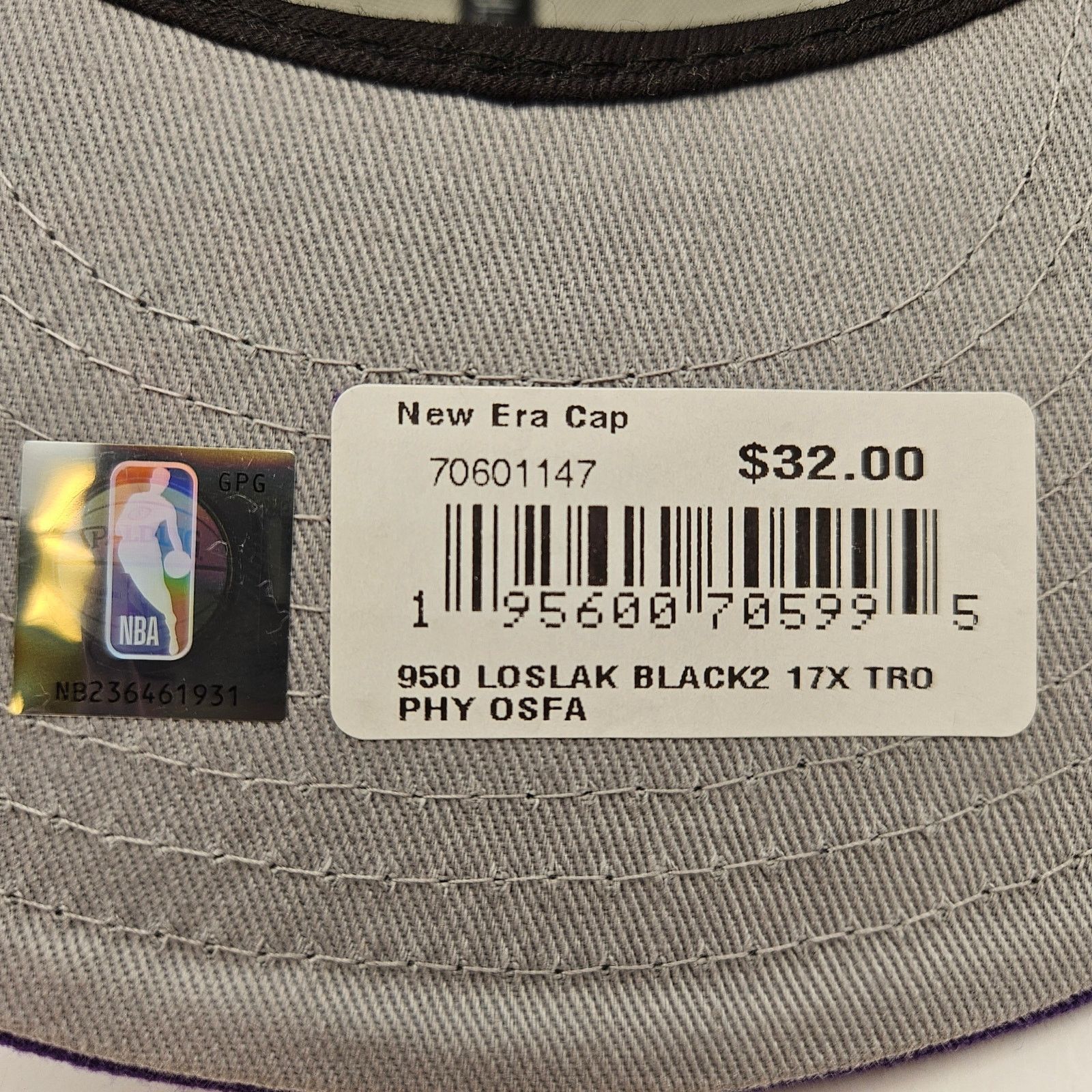 New Era NEW ERA 9FIFTY SNAPBACK LOS ANGELES LAKERS NBA FAN CAP HAT Size ONE SIZE - 6 Thumbnail
