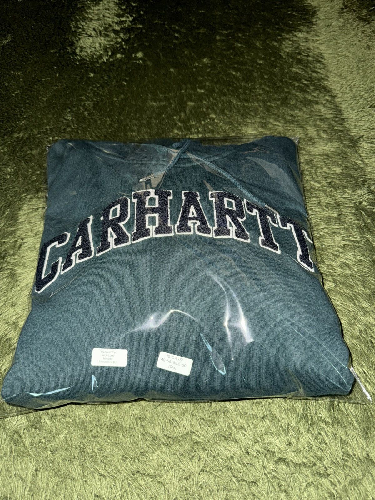 Carhartt Wip [L] Carhartt WIP Arch Fleece Logo Hoodie Green Size US L / EU 52-54 / 3 - 12 Thumbnail