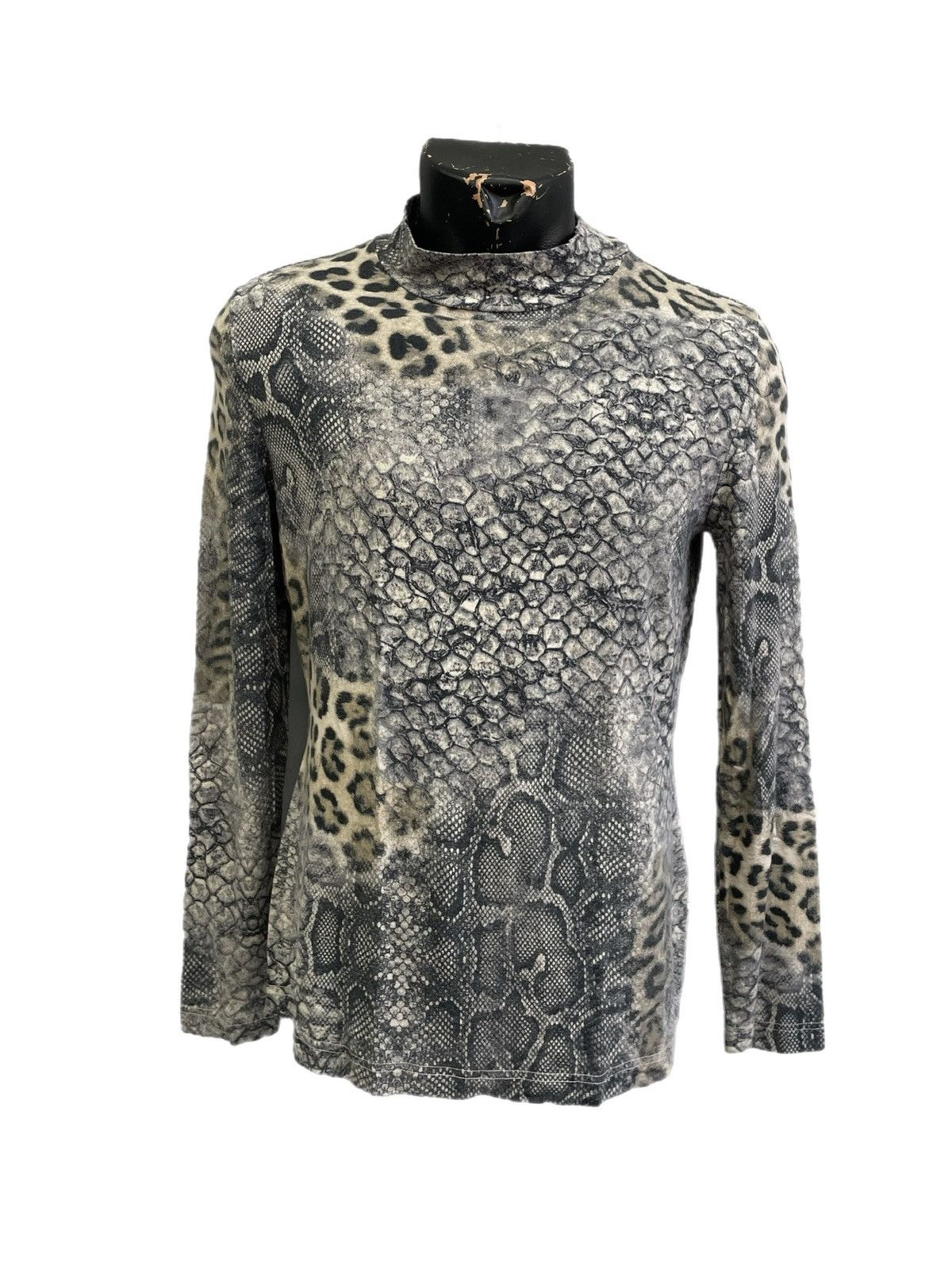 Japanese Brand jpg style exotic animal print longsleeve y2k turtle neck Size US M / EU 48-50 / 2 - 1 Thumbnail