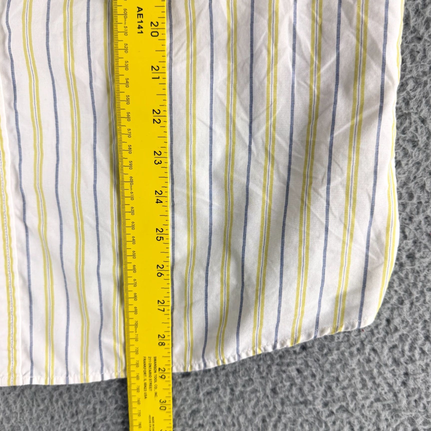Abercrombie & Fitch VINTAGE Abercrombie & Fitch Button-Down Shirt Mens XL Yellow Stripe Muscle Shirt Size US XL / EU 56 / 4 - 6 Thumbnail