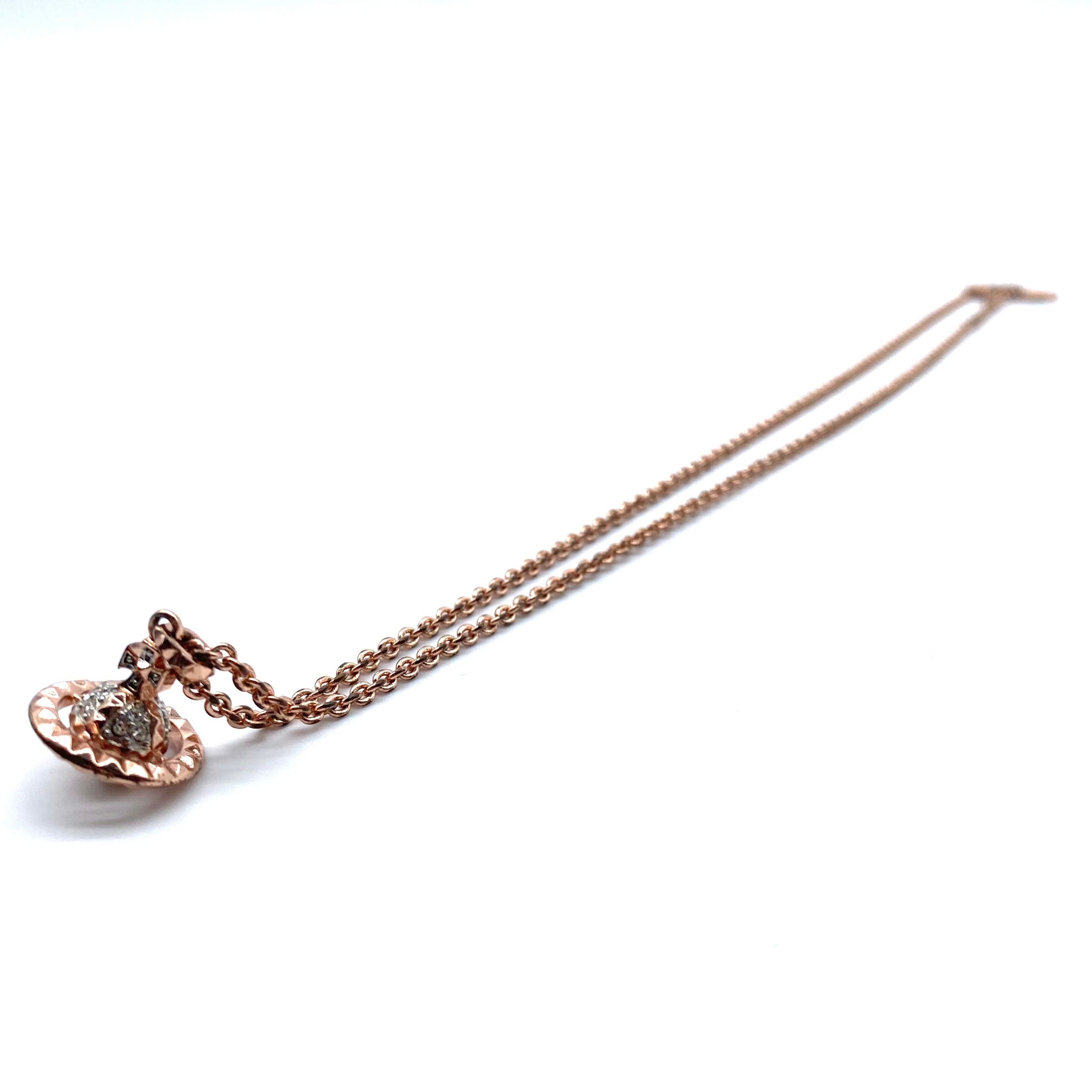 Vivienne Westwood Vivienne Westwood PETITE ORB Neckless Rose Gold Size ONE SIZE - 3 Thumbnail