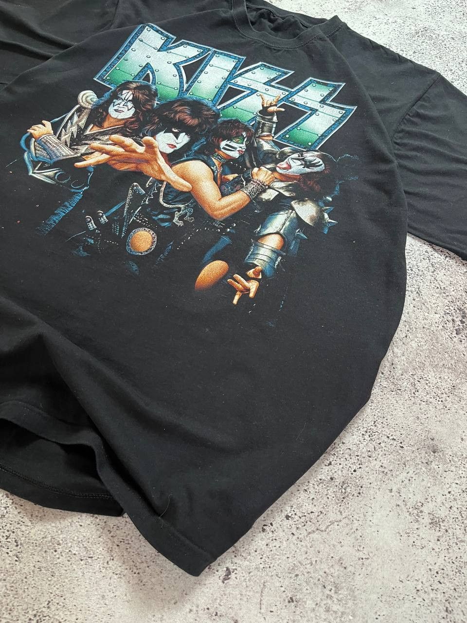 Band Tees Vintage Kiss T-Shirt 1990`s Oversized Fit Size US XL / EU 56 / 4 - 3 Thumbnail