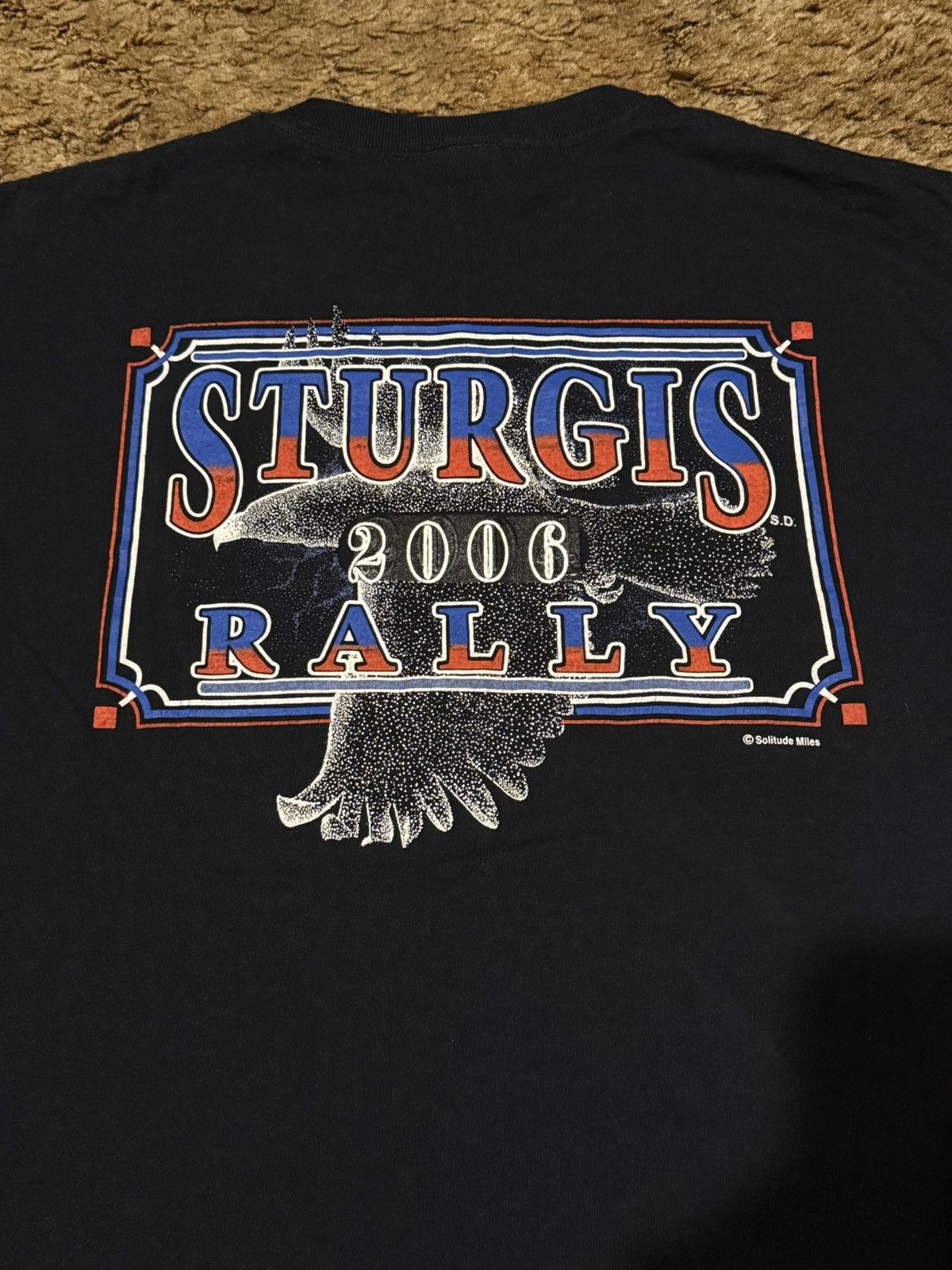 Harley Davidson Vintage 2006 Sturgis Motorcycle Rally T-Shirt Black Medium Size US L / EU 52-54 / 3 - 5 Thumbnail