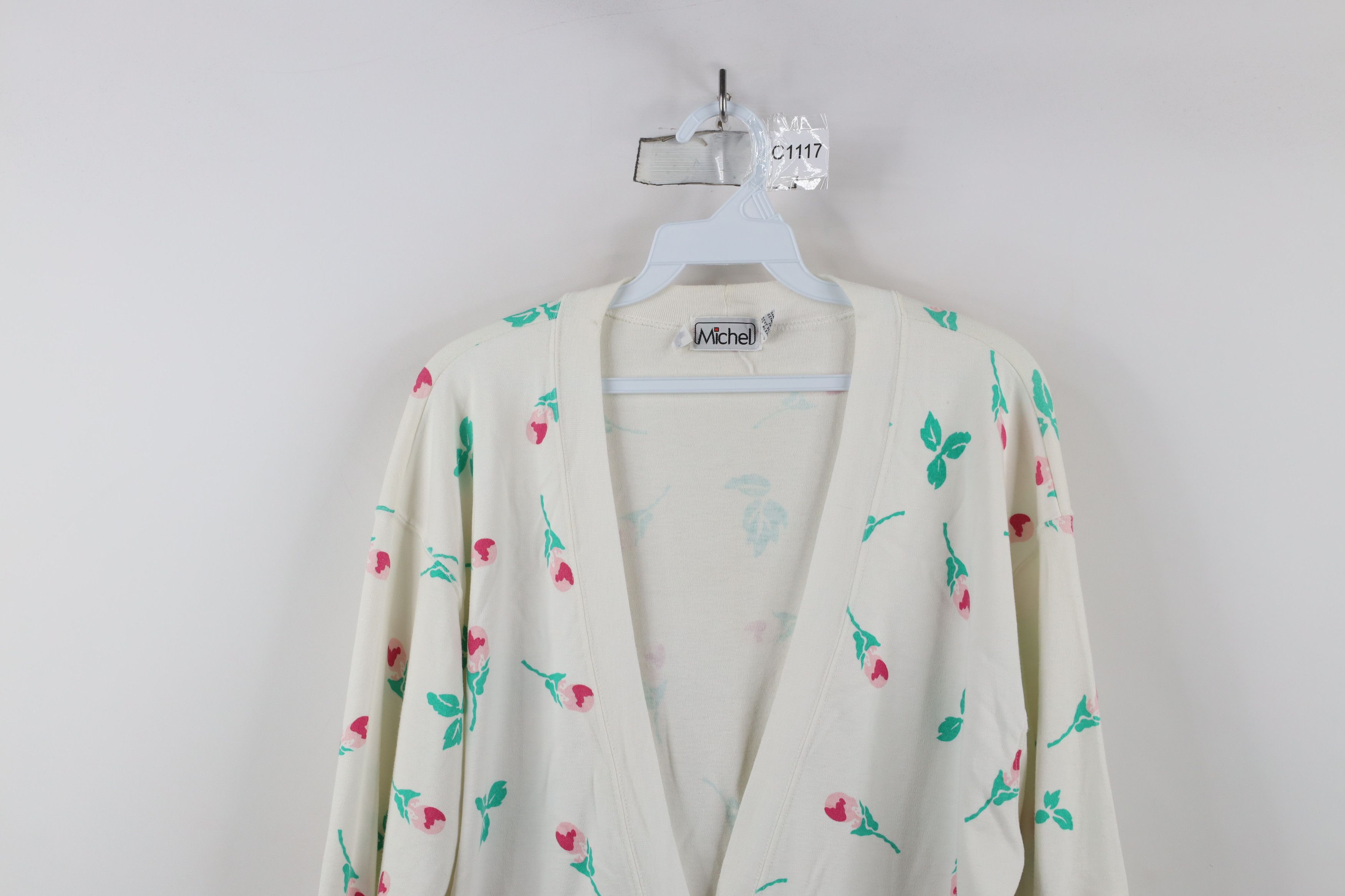 Vintage Vintage 90s Streetwear All Over Print Cardigan Sweater Size M / US 6-8 / IT 42-44 - 2 Thumbnail