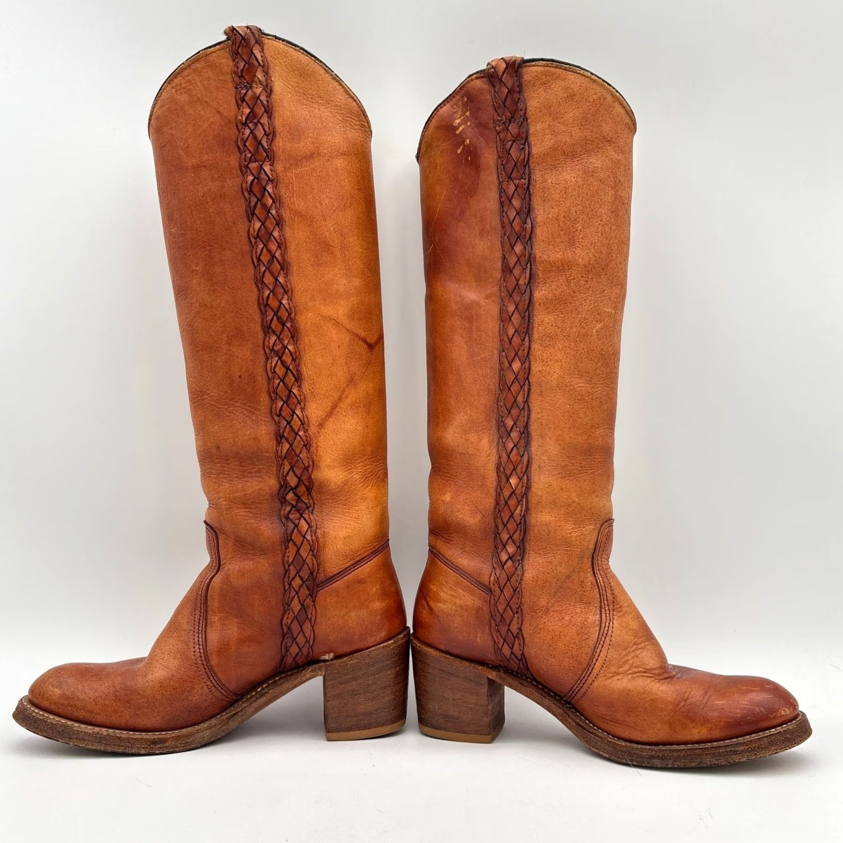Vintage VINTAGE Capezio Boots Women's 5.5 M Brown Braided Campus 70s Size US 6 / IT 36 - 6 Thumbnail