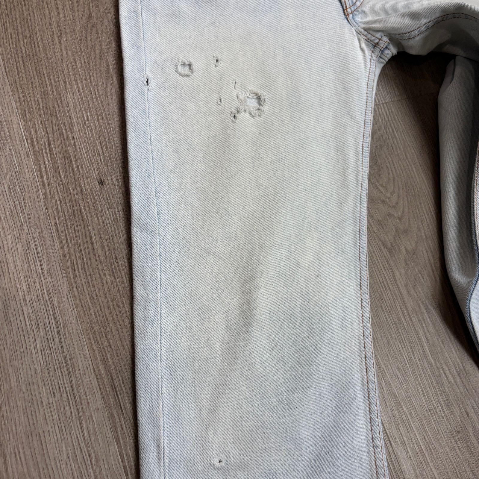 Levi's × Vintage Vintage 90s Levi's 501 Straight Leg Jeans 33x32 Made in USA Size US 33 - 11 Thumbnail