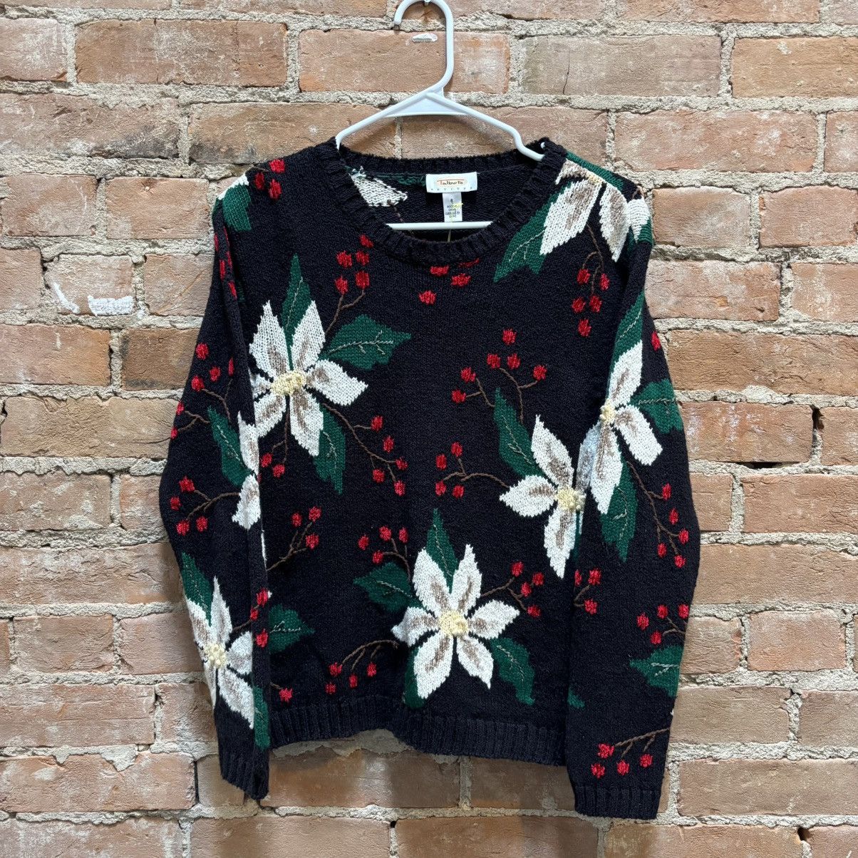 Vintage $50 Vintage 90s Flower Grandma Style Sweater Size S / US 4 / IT 40 - 1 Thumbnail