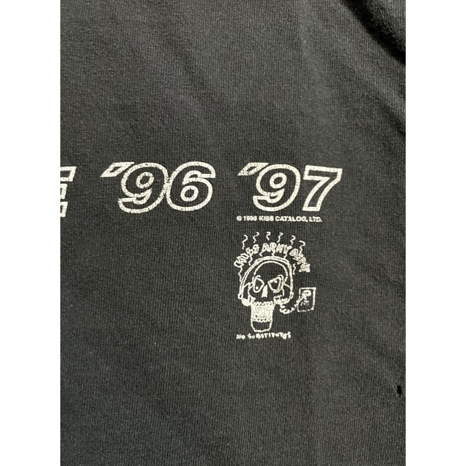 Anvil VINTAGE KISS Tour T-Shirt XL Black USA Made 90s Band Anvil Shirt Mens Size US XL / EU 56 / 4 - 3 Thumbnail
