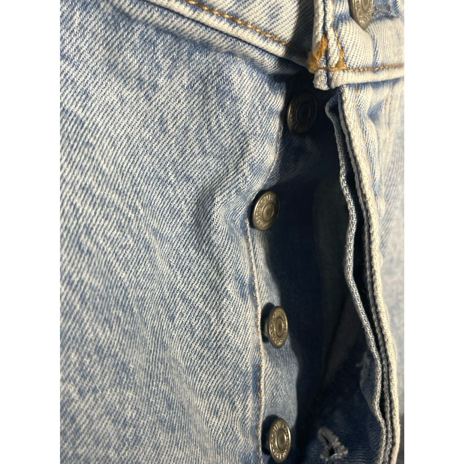 Abercrombie & Fitch VINTAGE Abercrombie & Fitch The Dad Shorts High Rise Button Fly Women’s Plus Size 36/22 Blue Summer Casual Size 25" / US 0 / IT 36 - 5 Thumbnail