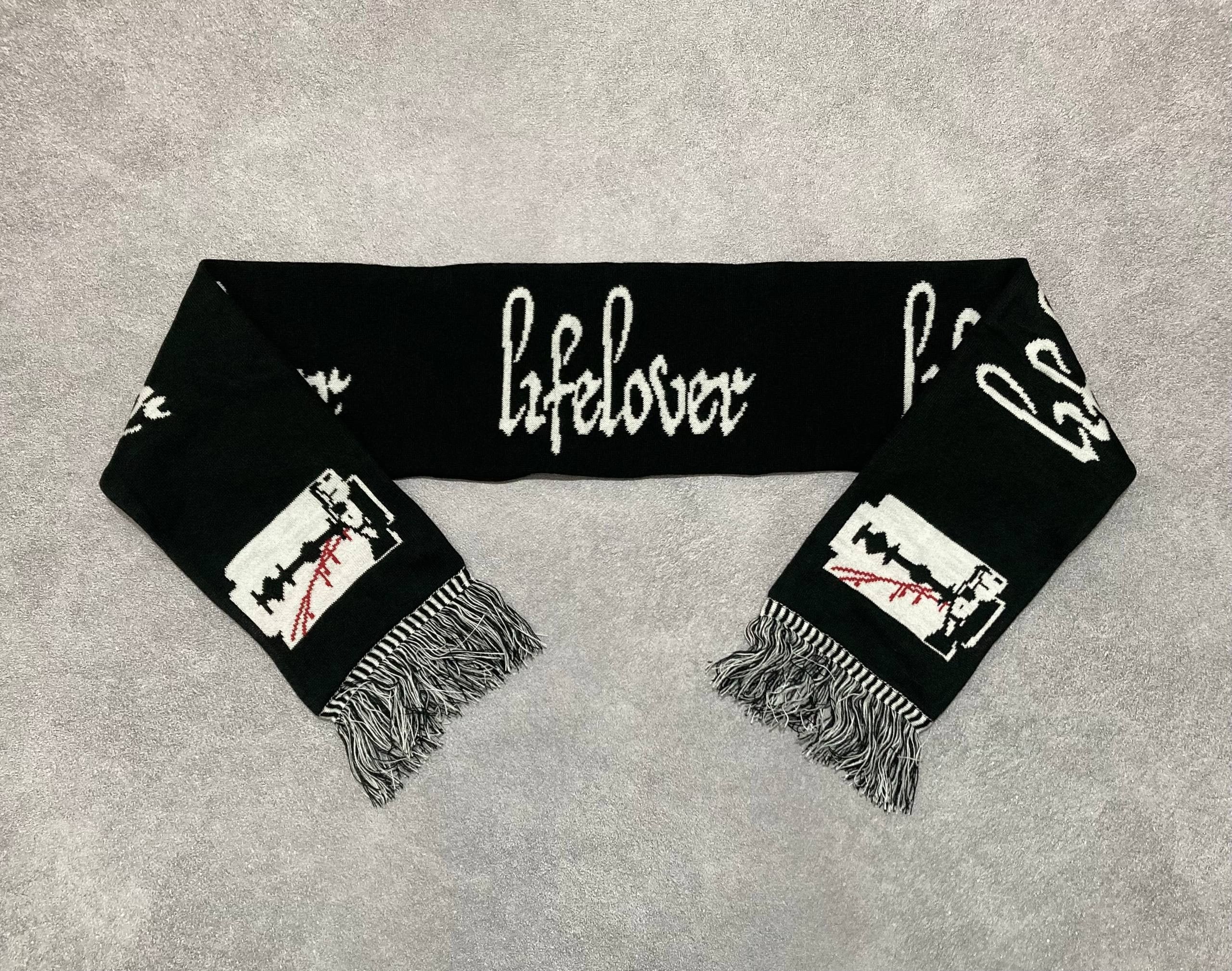 Other Scarf Lifelover - logo and razor blade - black metal Size ONE SIZE - 1 Thumbnail